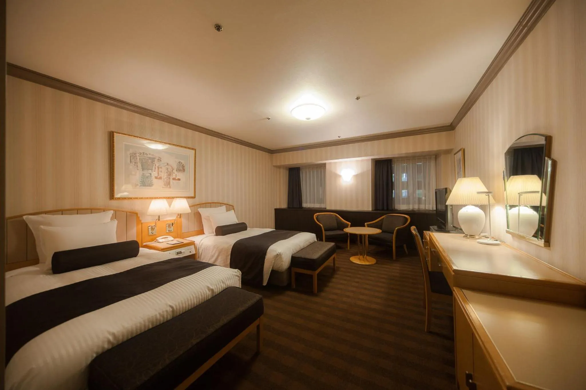 Photo of the whole room, Bed in ANA Crowne Plaza Matsuyama by IHG