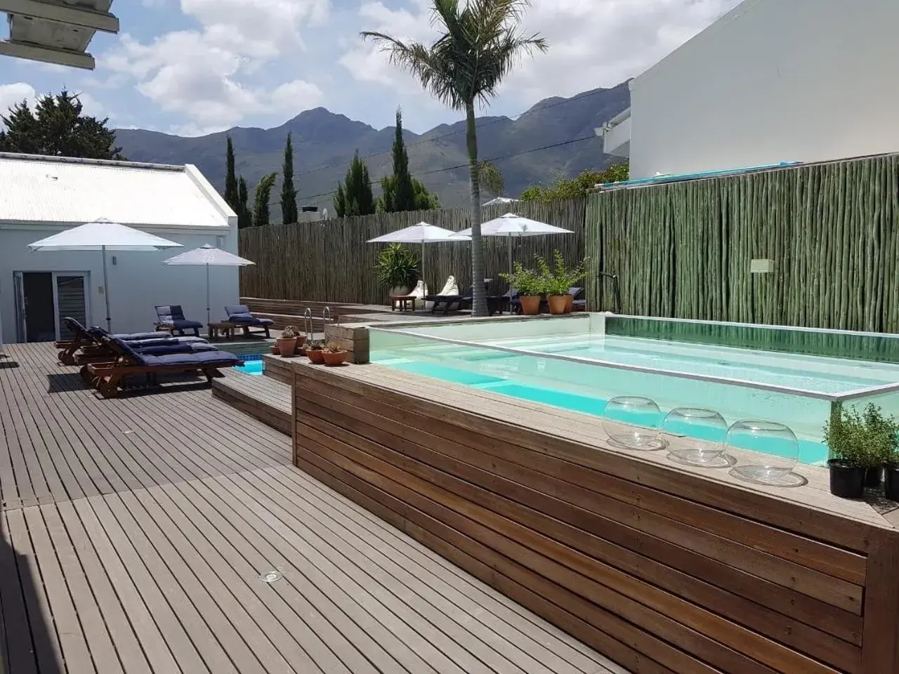 Swimming pool in theLAB Franschhoek Swimming pool in theLAB Franschhoek