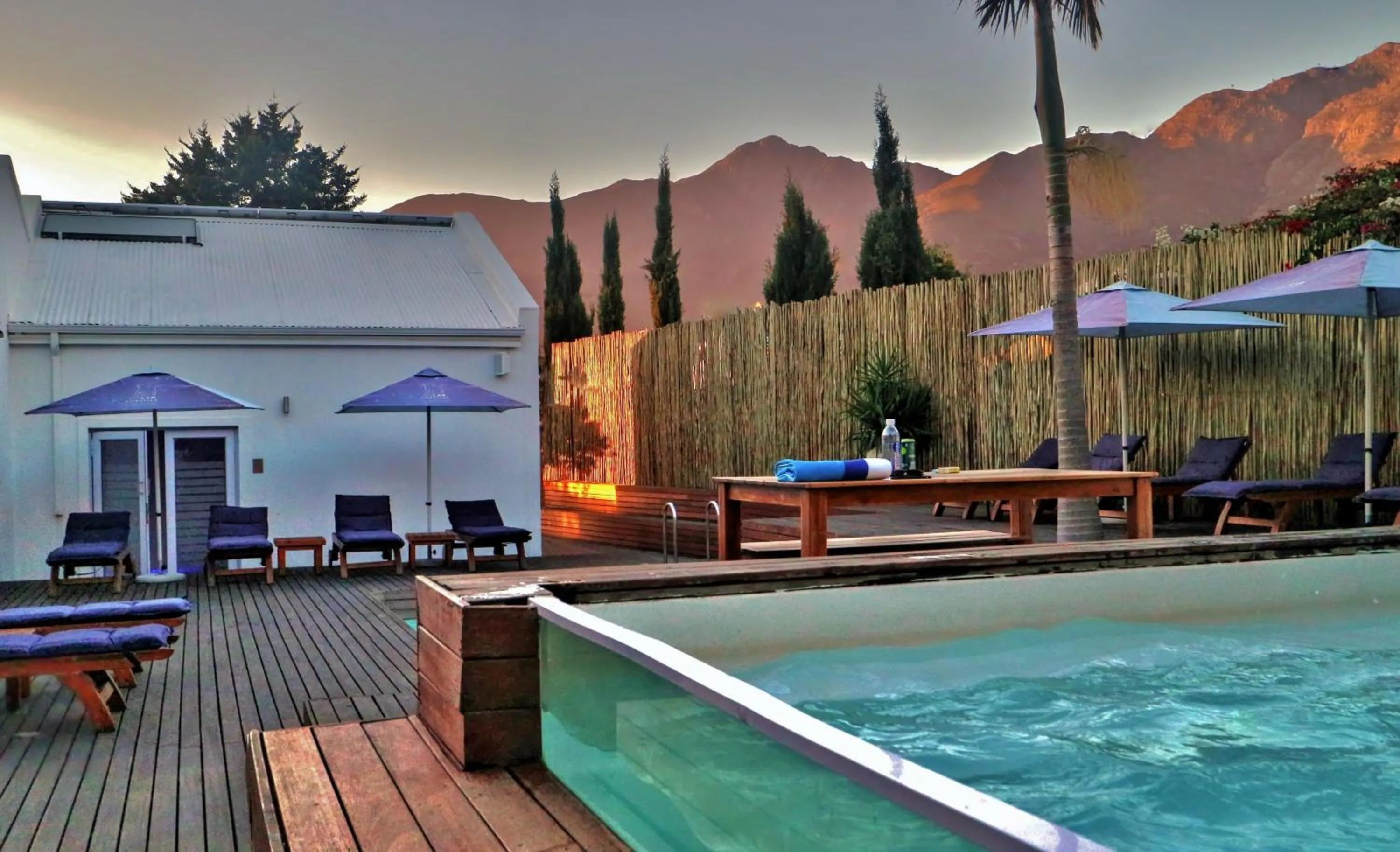 Swimming pool in theLAB Franschhoek