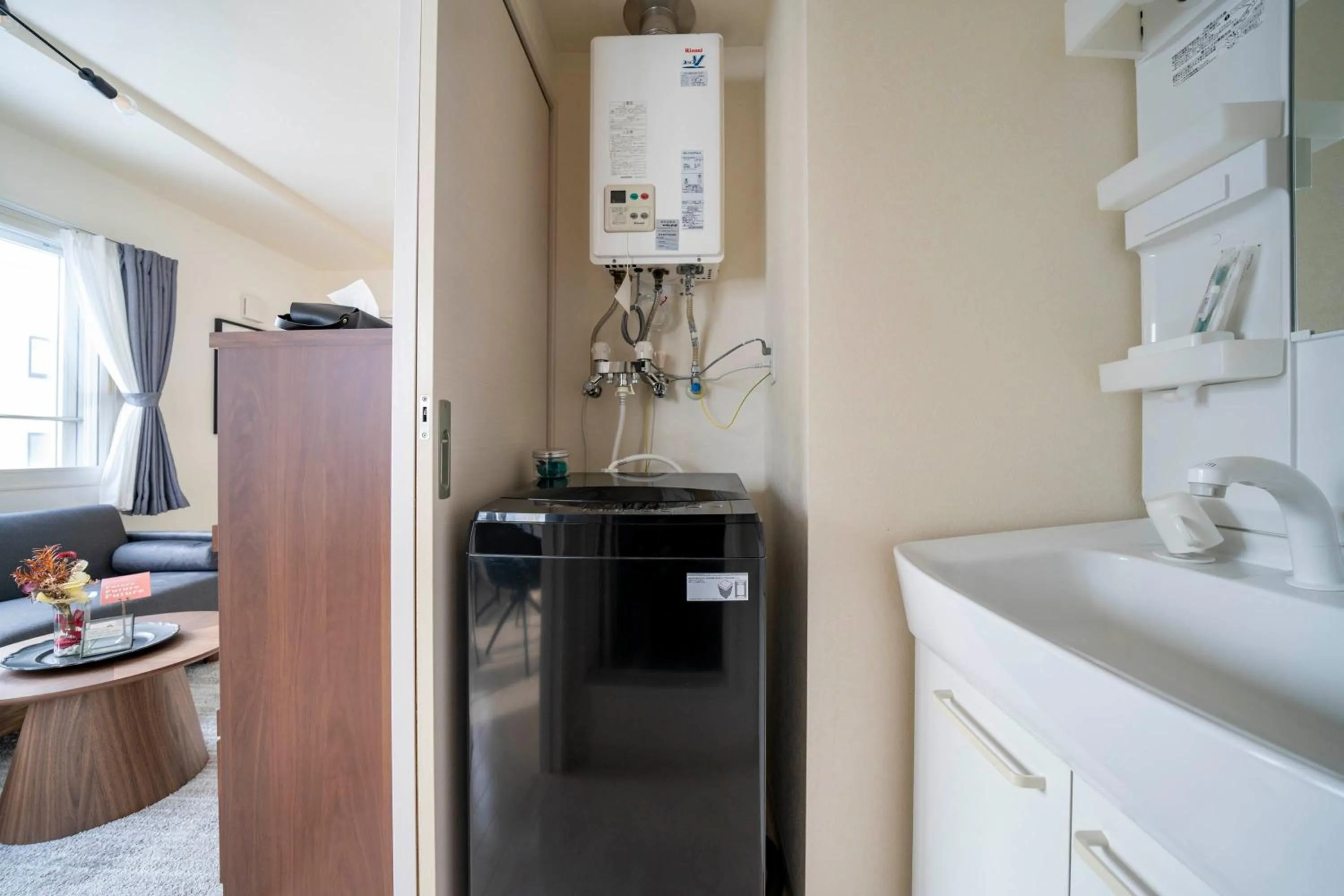 washing machine in Court Villa Sapporo 403