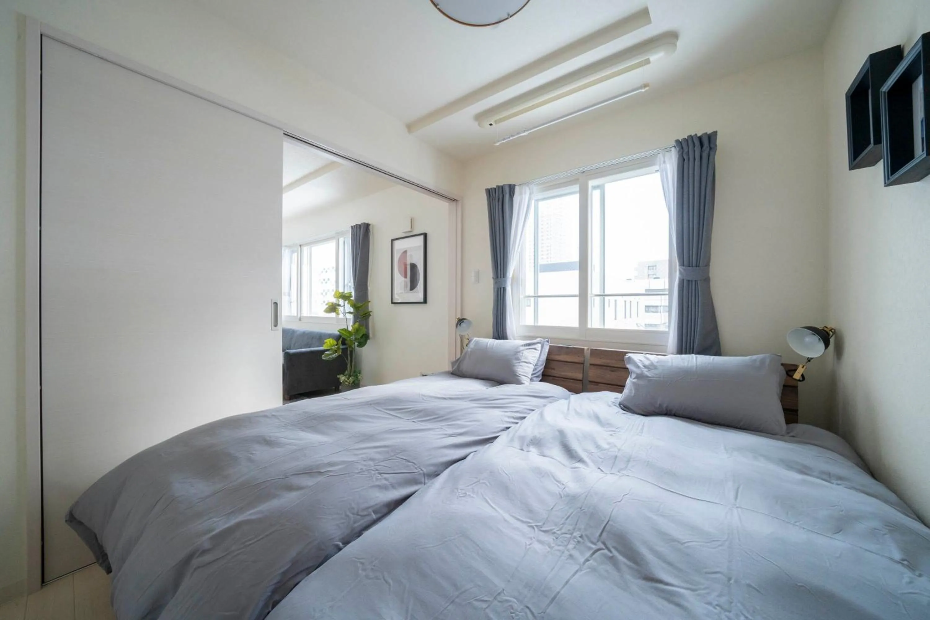 Bed in Court Villa Sapporo 403