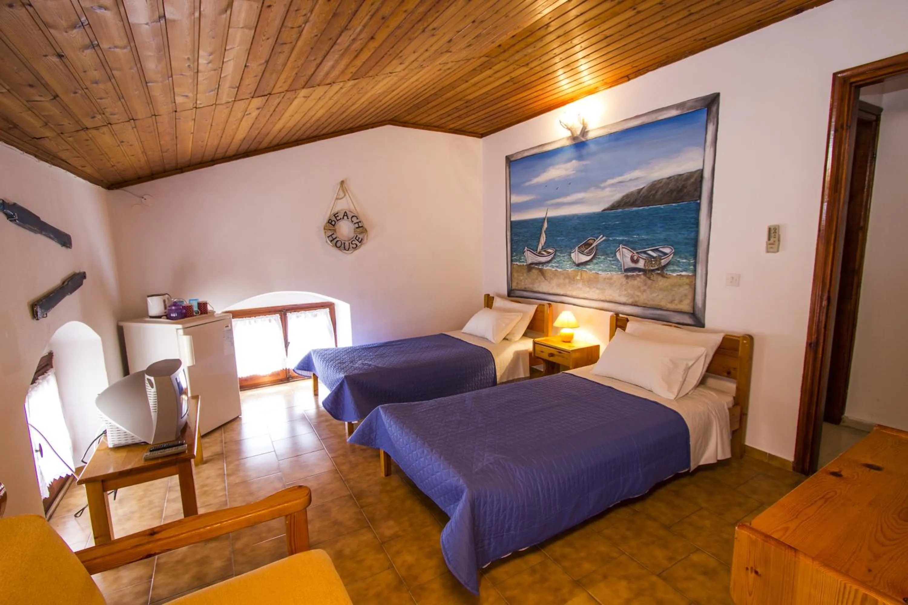 Bed in Symi Center Hotel