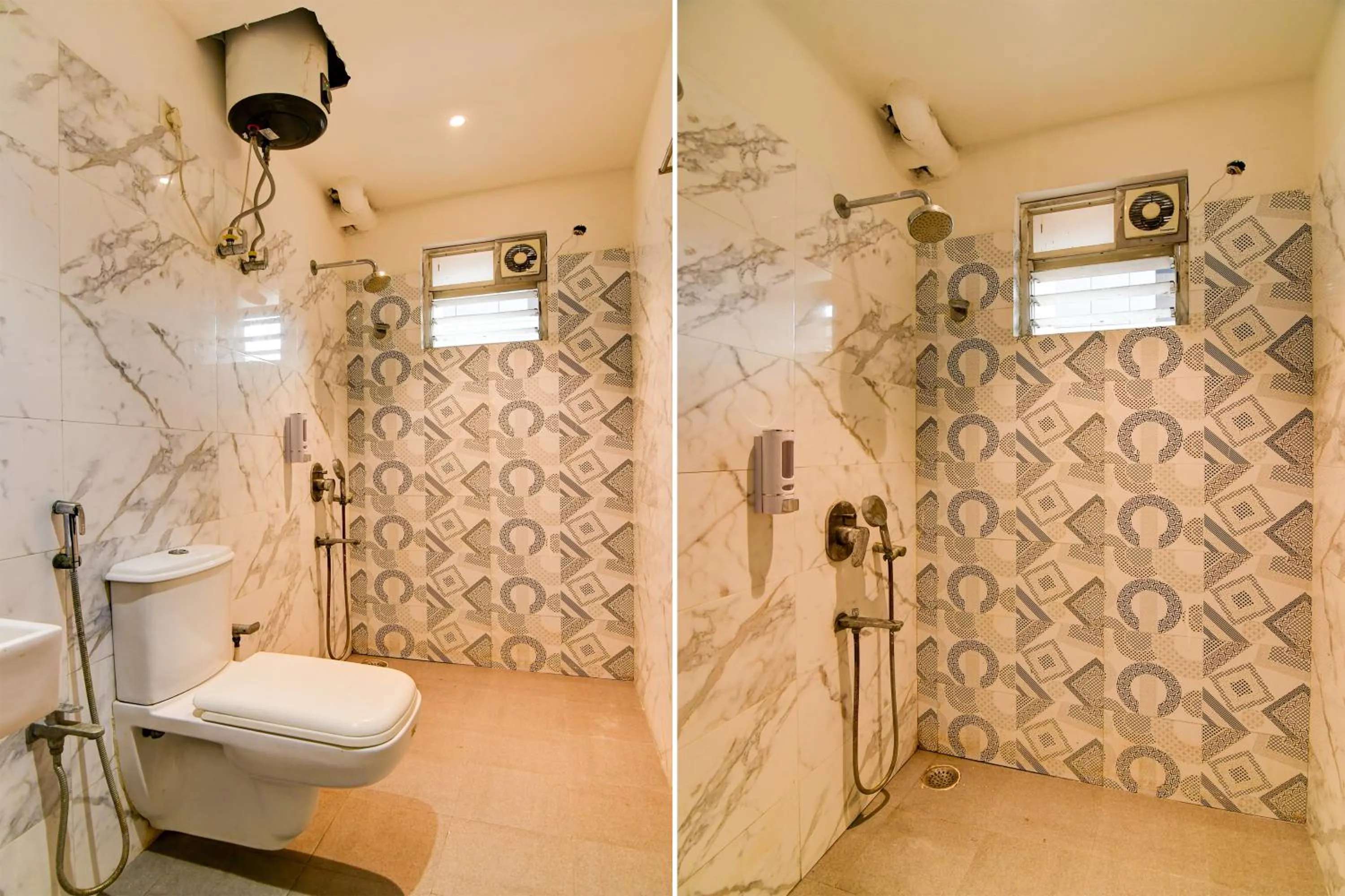 Shower in Hotel Brill View 500m From ITC Royal Kolkata