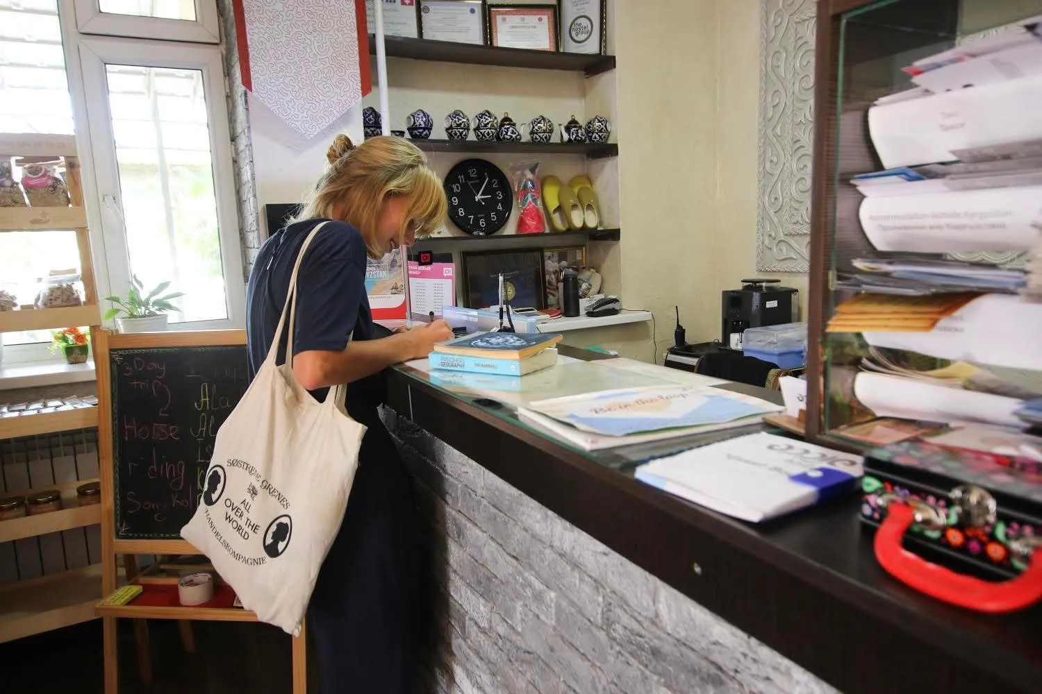 People in Apple Hostel Bishkek