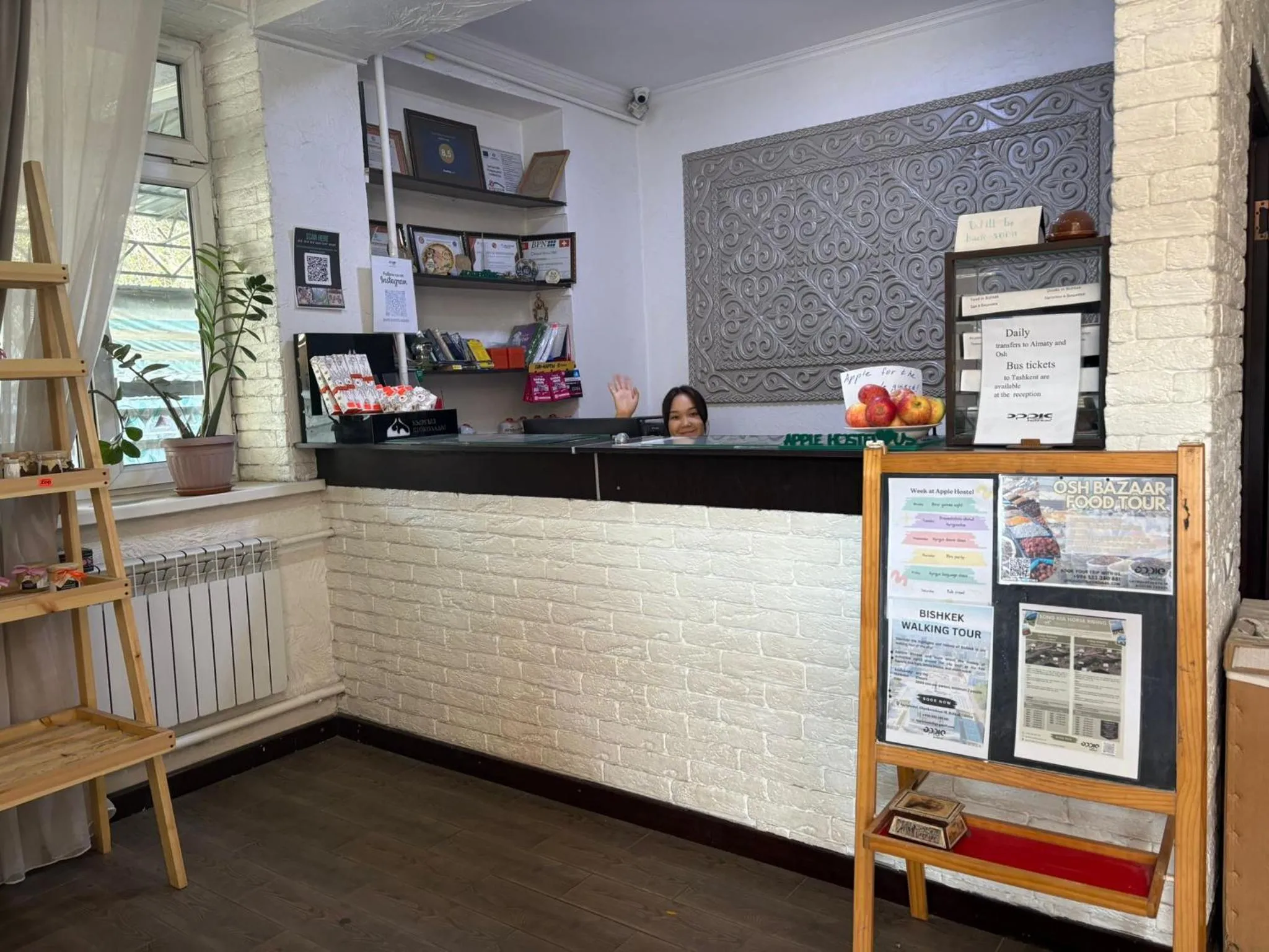 Lobby or reception in Apple Hostel Bishkek