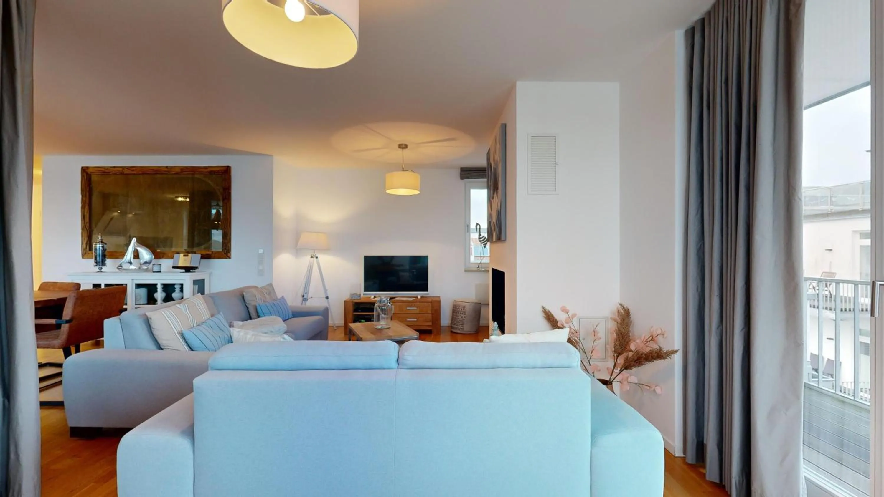 strandnahe FeWo mit Dachterrasse und Meerblick, Strandhaus Seeblick, Binz