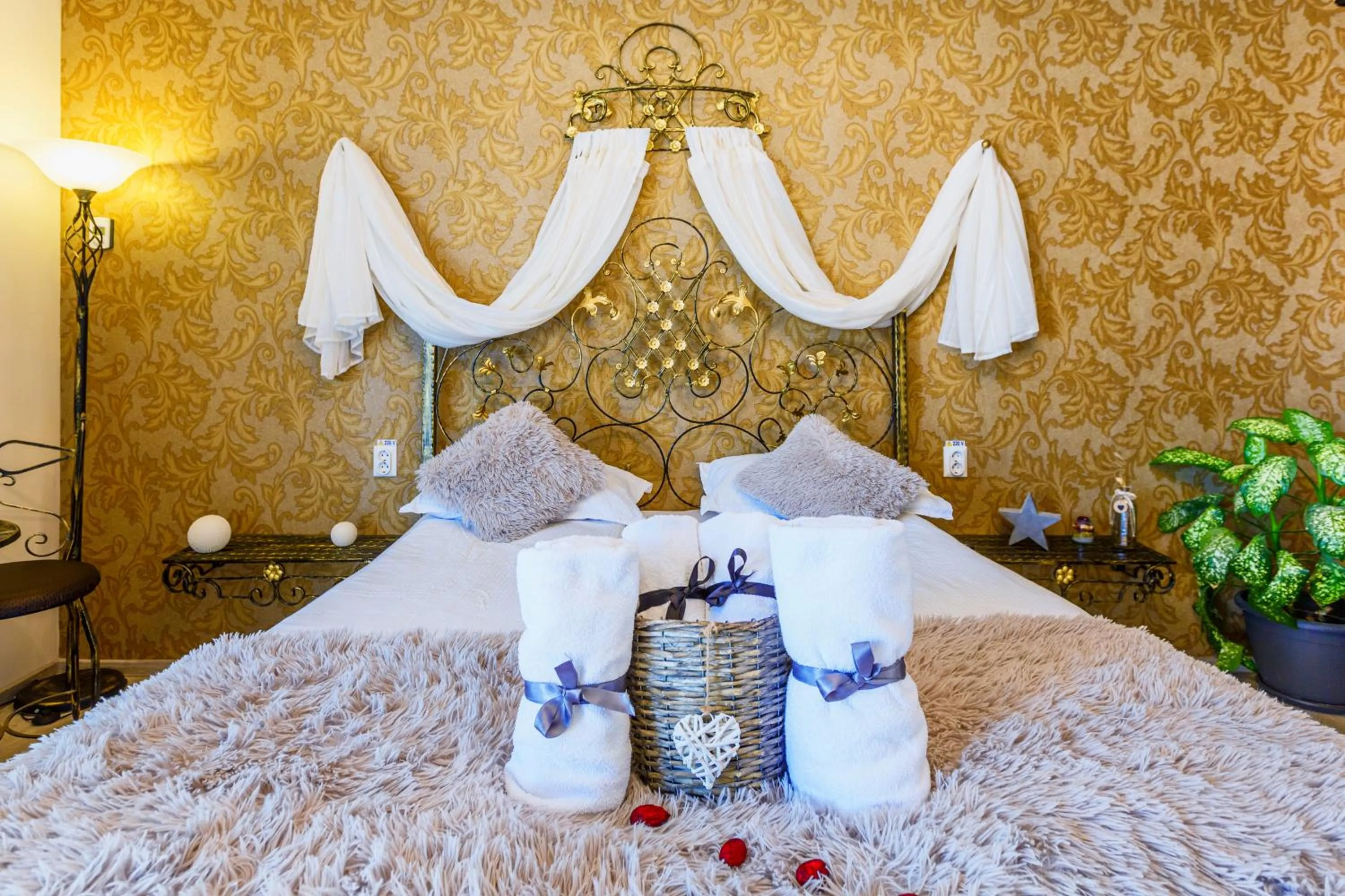 Bed in Pensiunea Avy