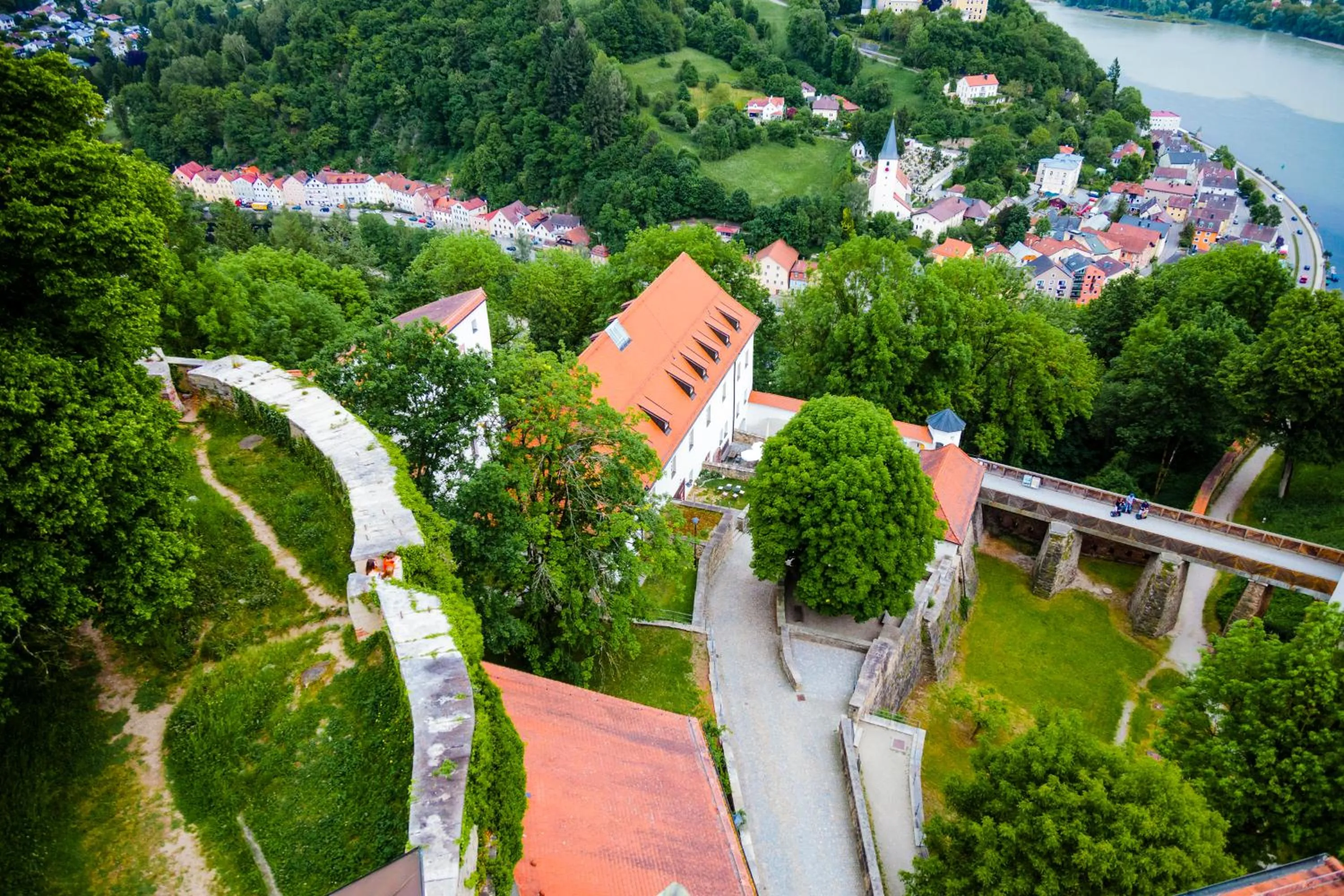 Bird's eye view in HI Hostel Jugendherberge Passau