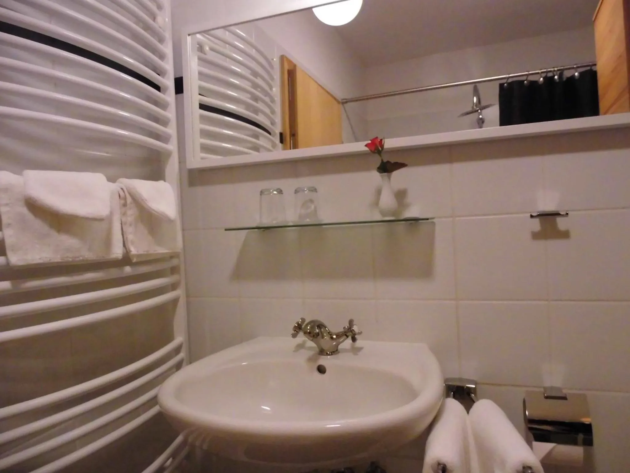 Bathroom in SchlossparkFerienwohnungen Rheinsberg mit Garten