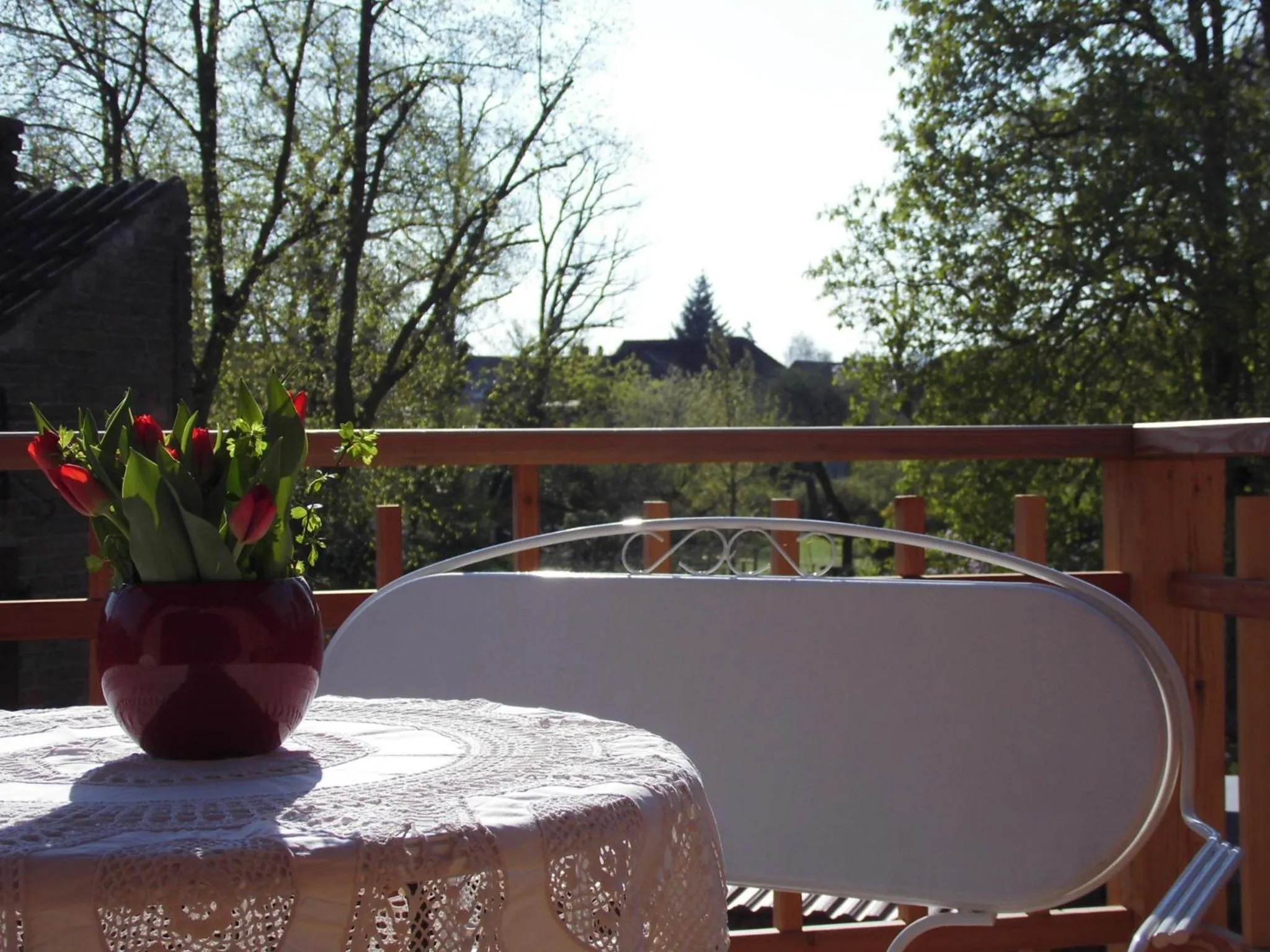 Decorative detail in SchlossparkFerienwohnungen Rheinsberg mit Garten
