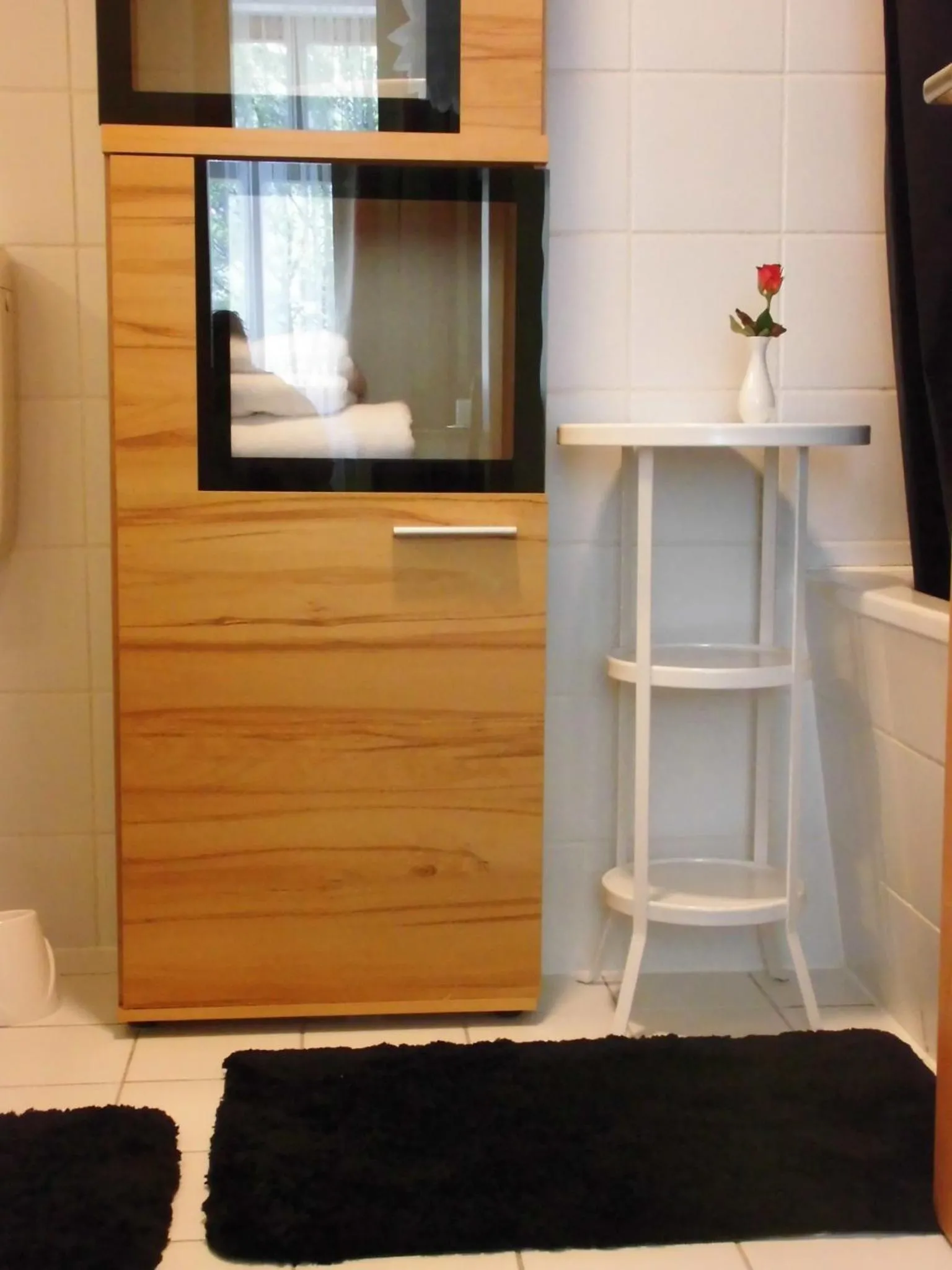 Bathroom in SchlossparkFerienwohnungen Rheinsberg mit Garten