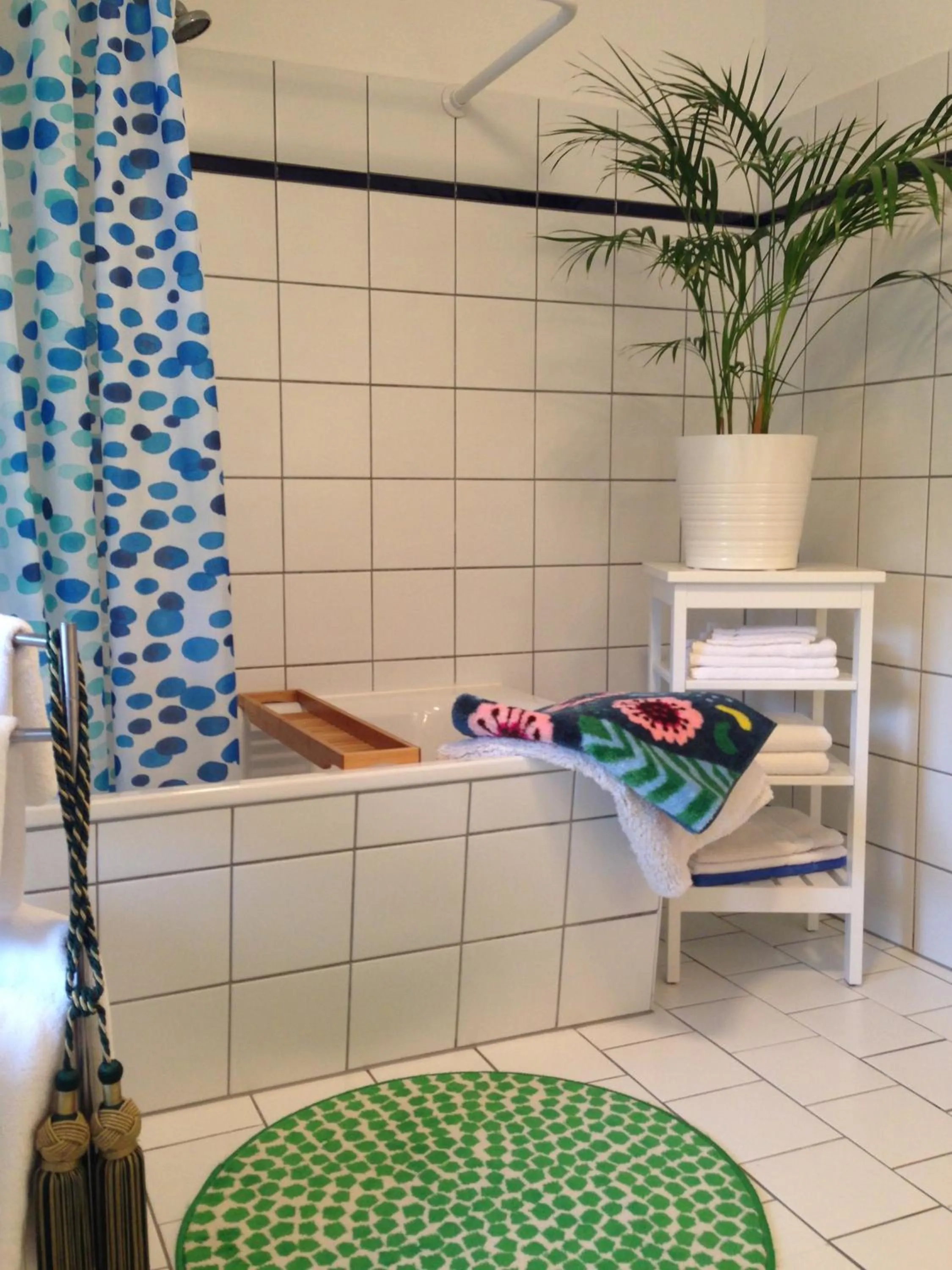 Bathroom in SchlossparkFerienwohnungen Rheinsberg mit Garten