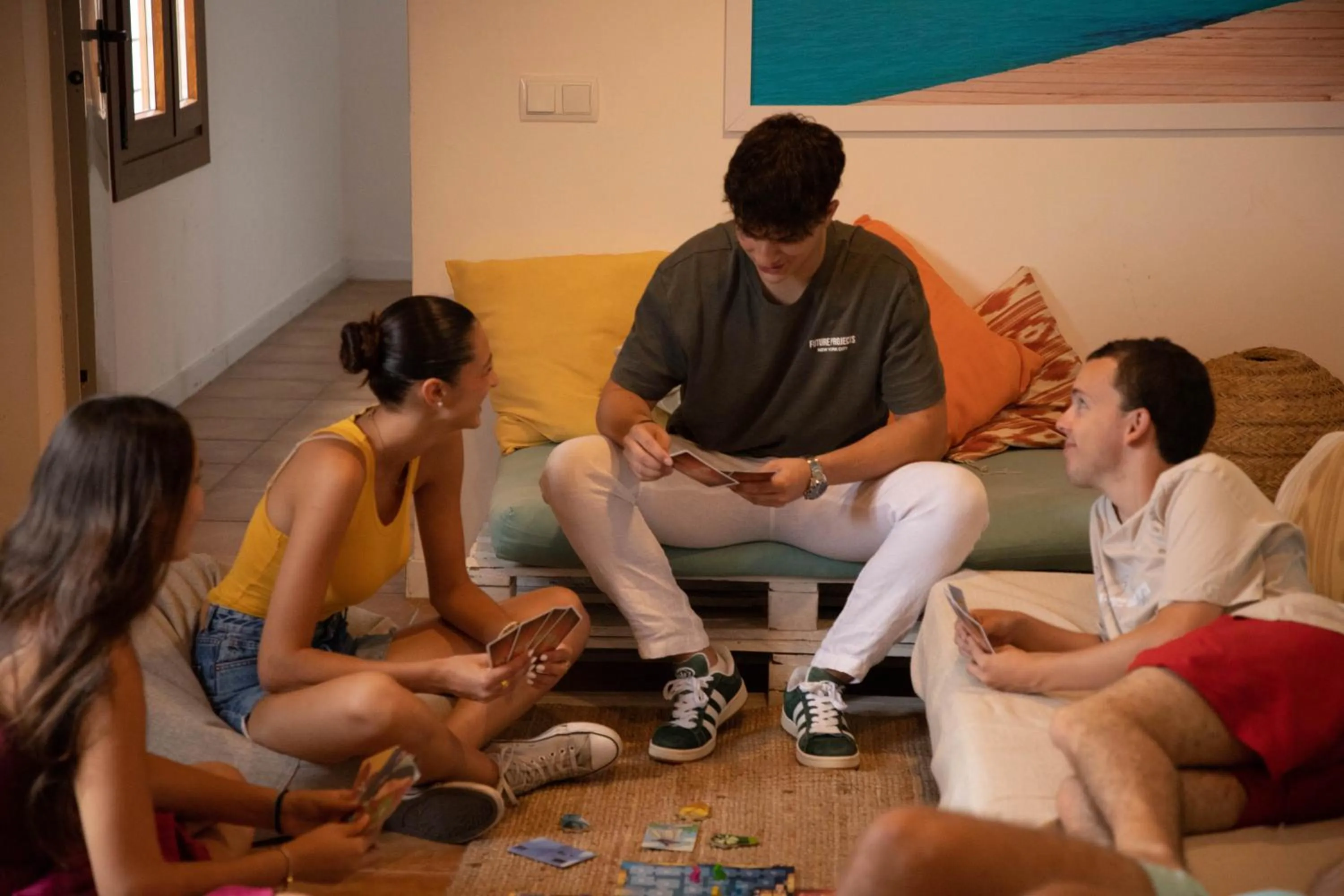 Communal lounge/ TV room in Urban Hostel Palma - Albergue Juvenil - Youth Hostel