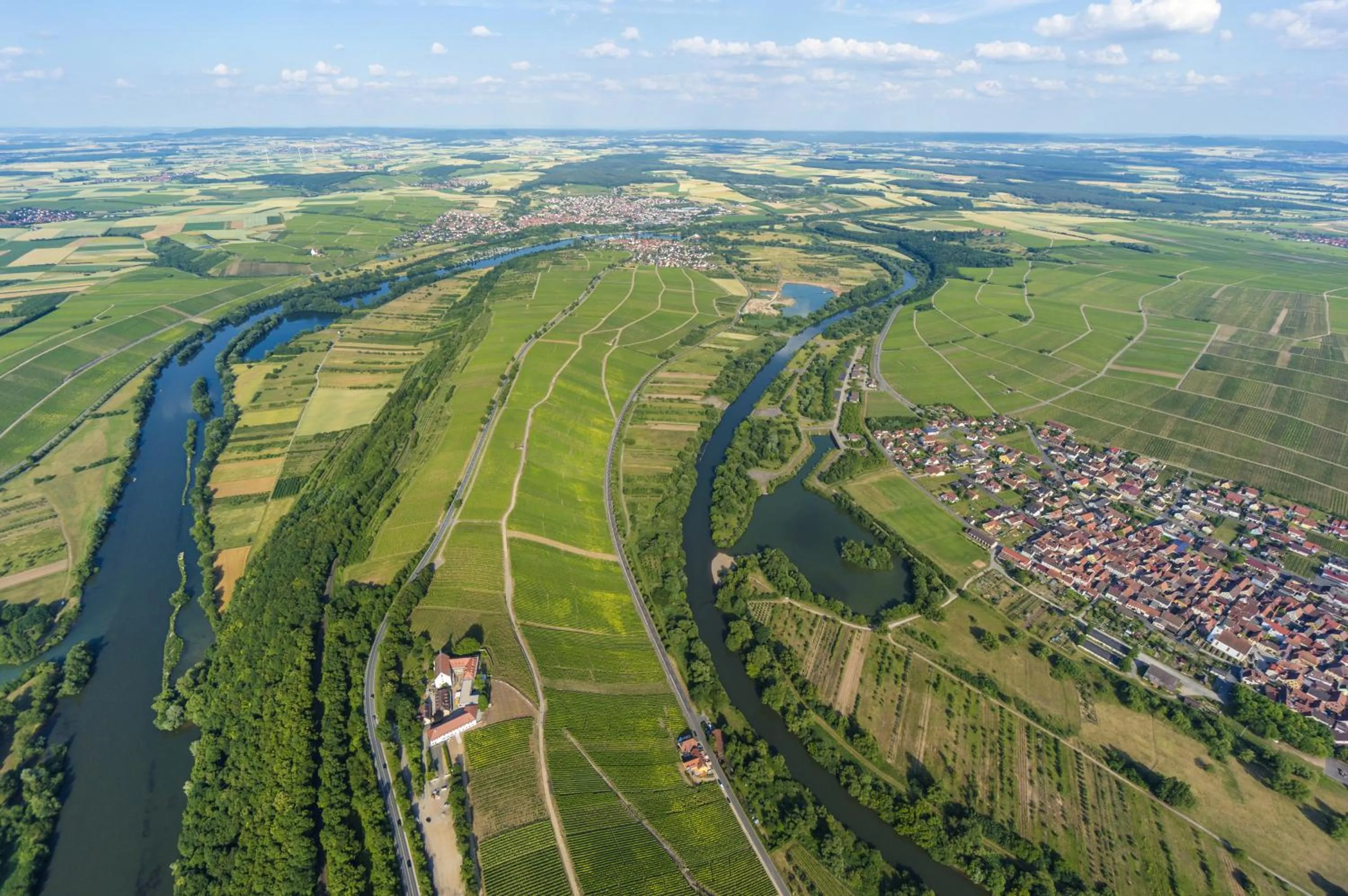 Bird's eye view in Vogelsburg