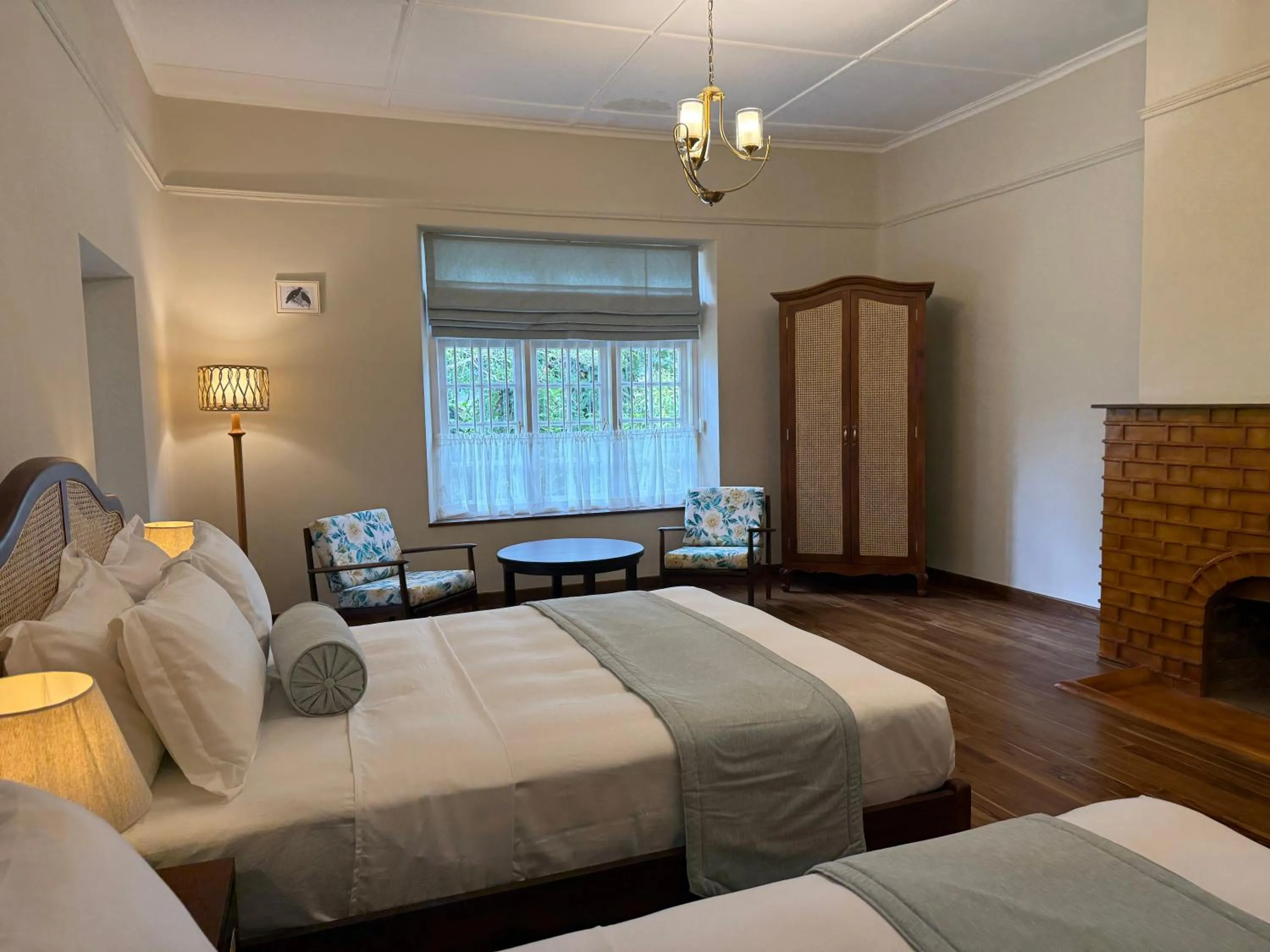 Bed in Watawala Tea Plantation Bungalow