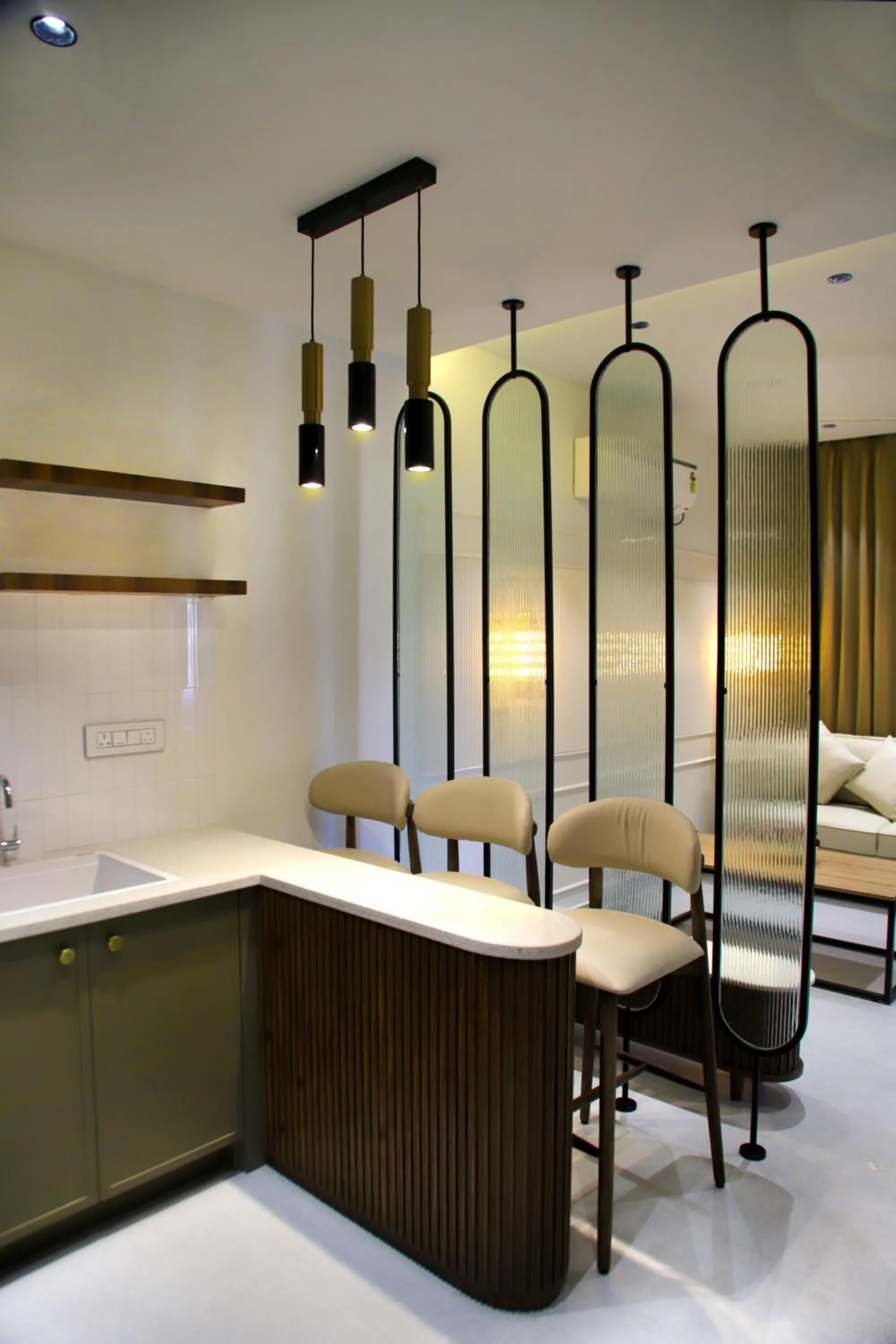 Living room in Hunkal Stays