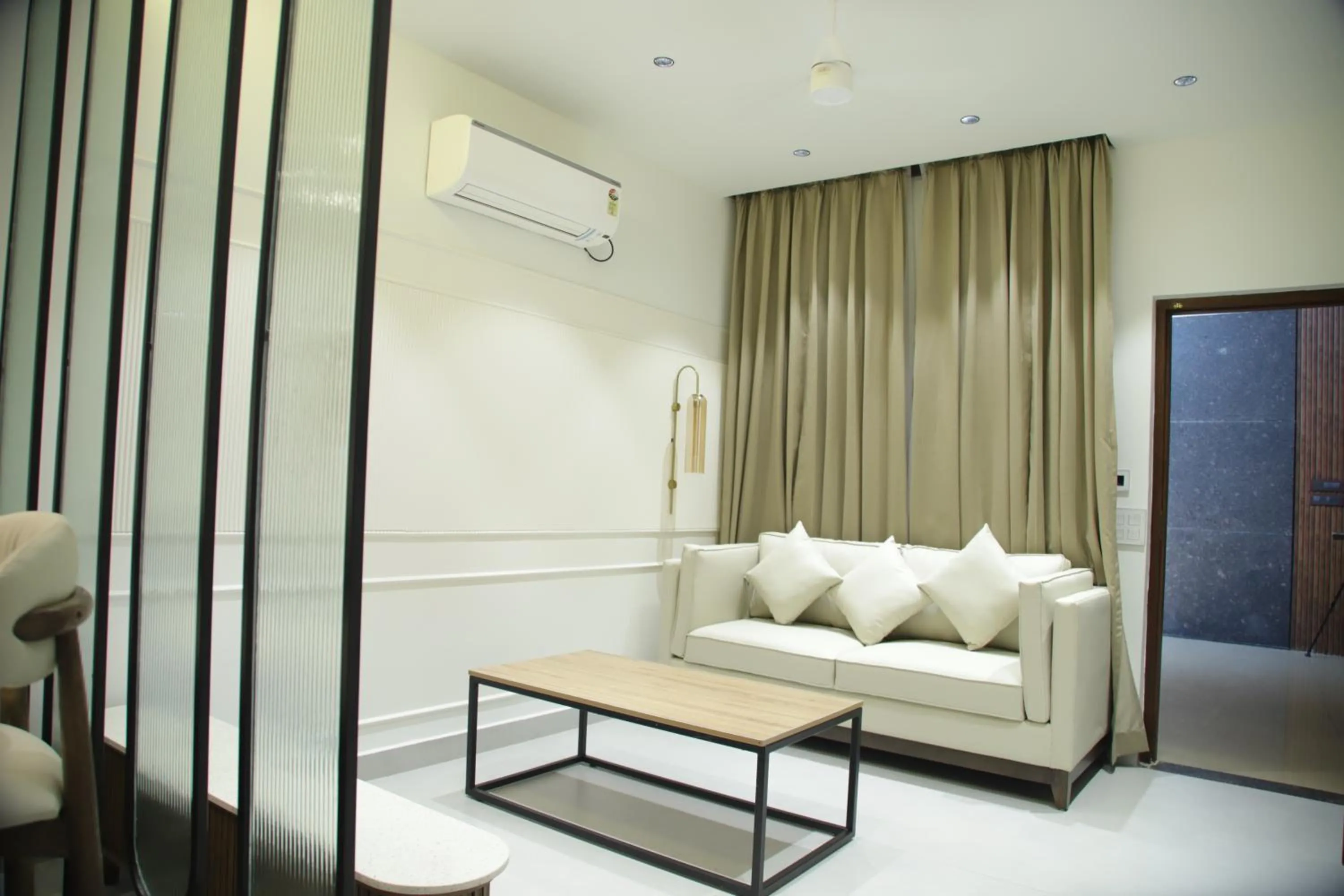 Seating area in Hunkal Stays