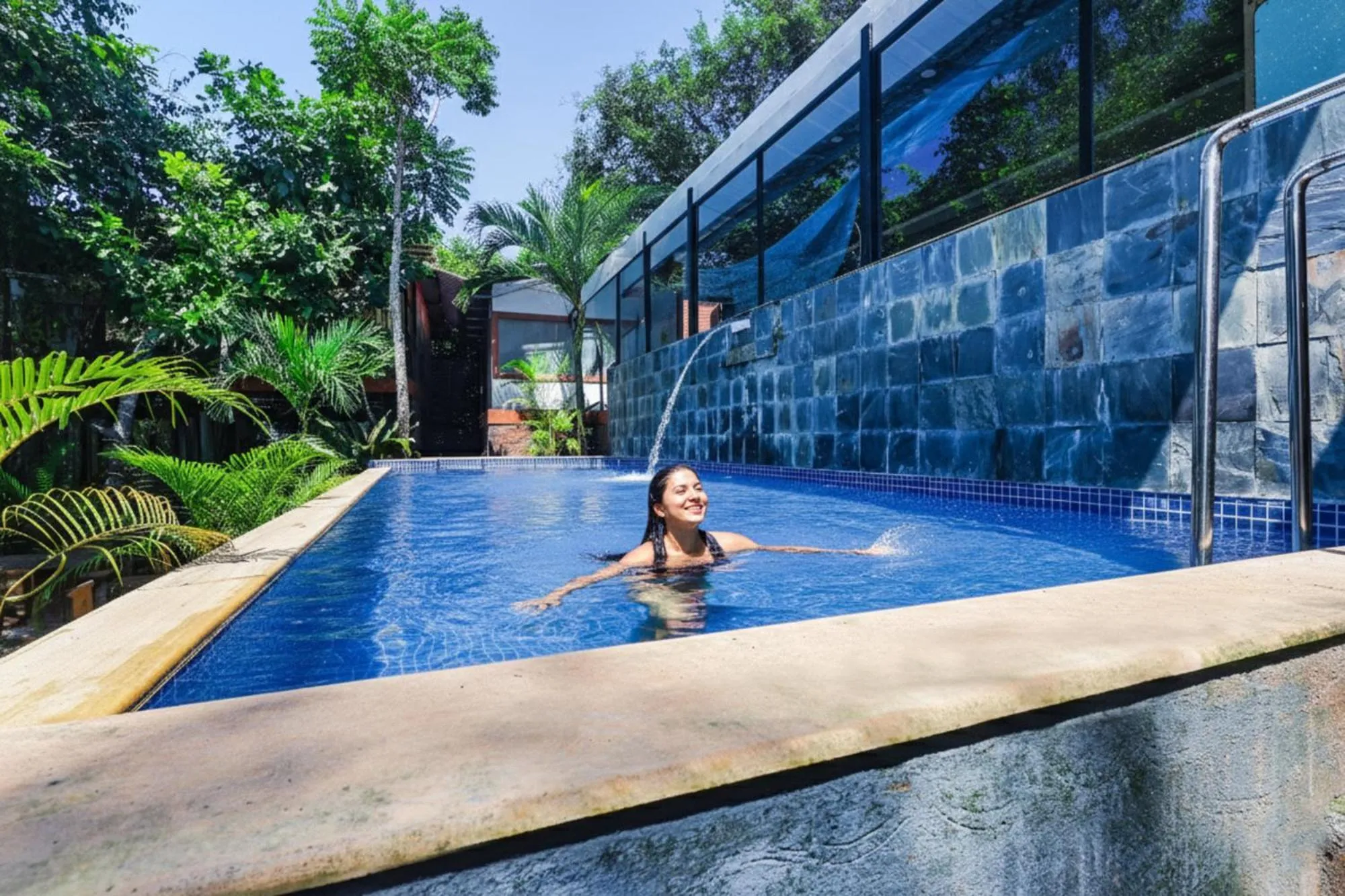 Swimming pool in FabHotel Hillora Coastal Resort