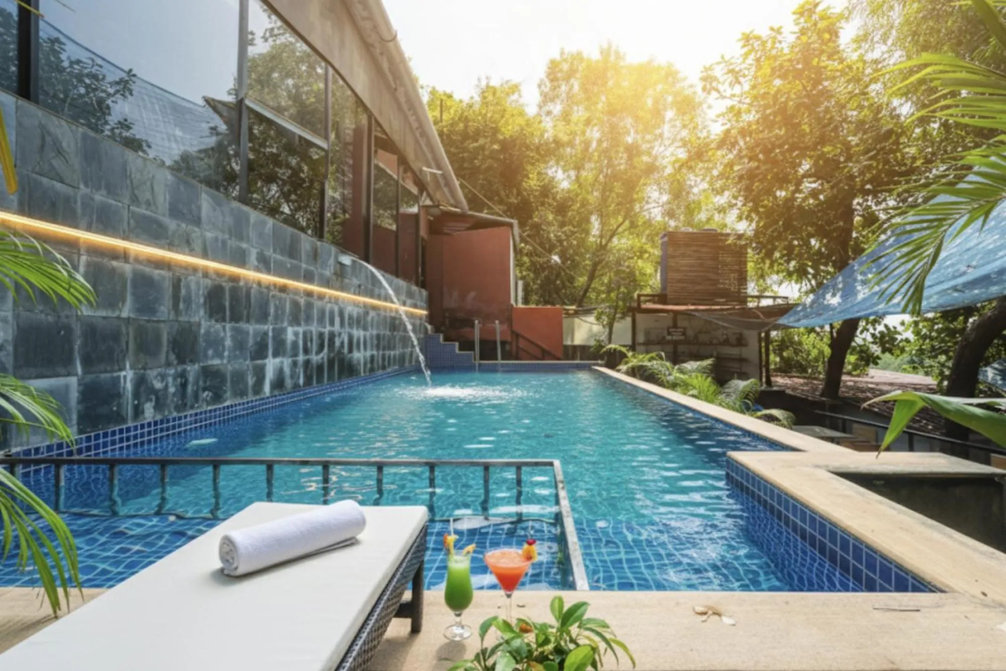 Swimming pool in FabHotel Hillora Coastal Resort