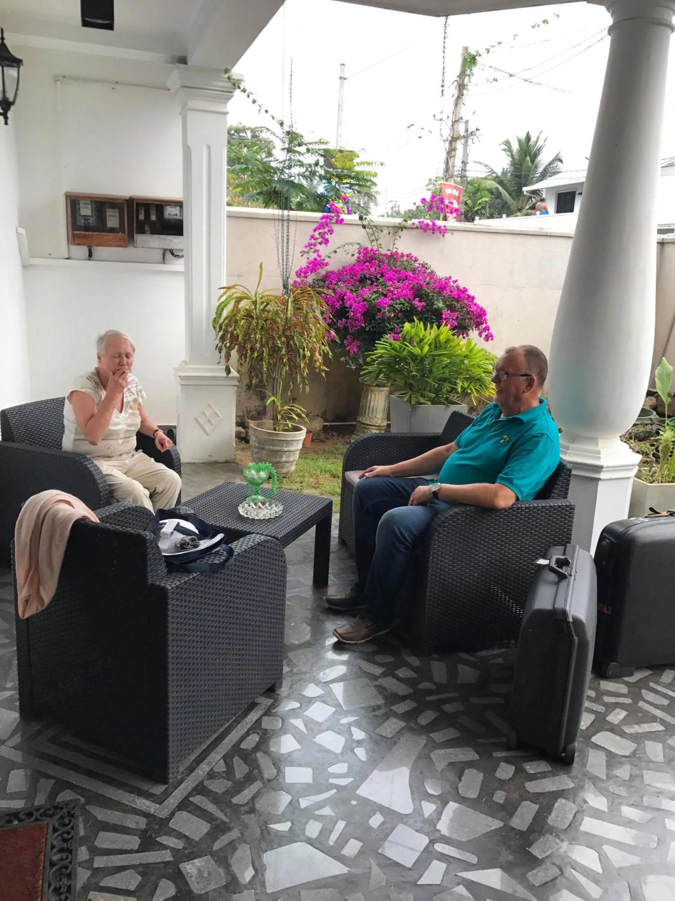 Guests in Angel villa