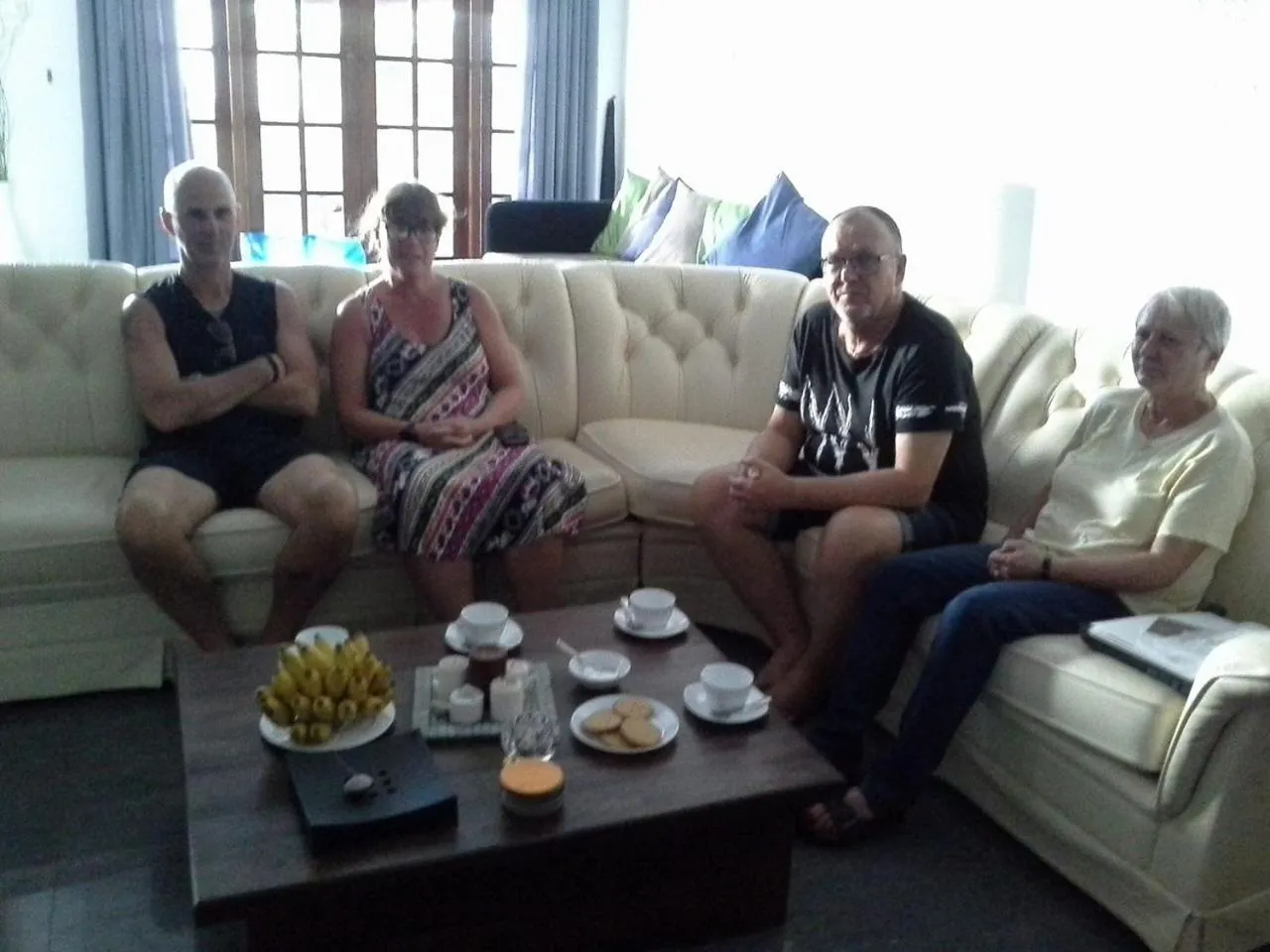 Guests in Angel villa