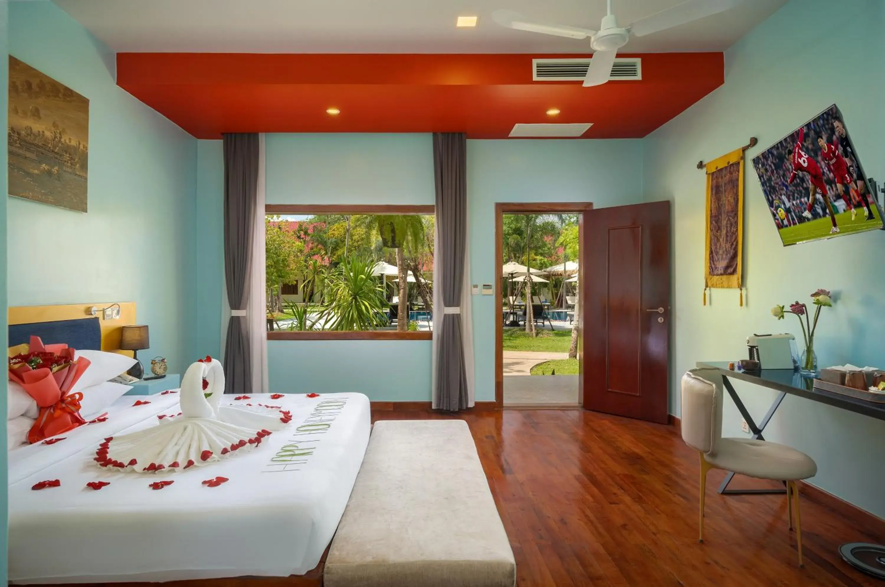 Bed in Sala Siem Reap Resort Bed in Sala Siem Reap Resort