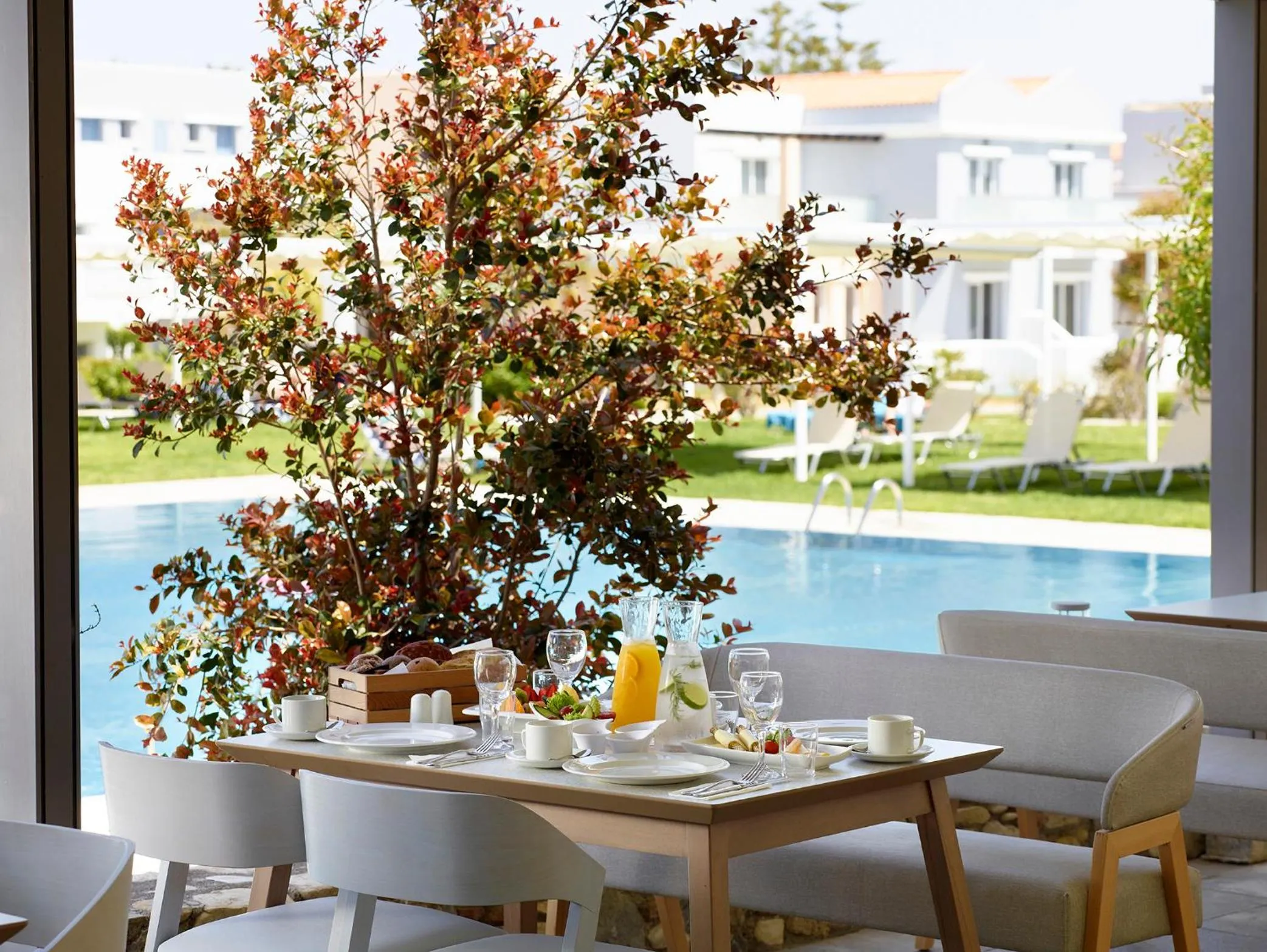 Breakfast in Atlantica Marmari Beach