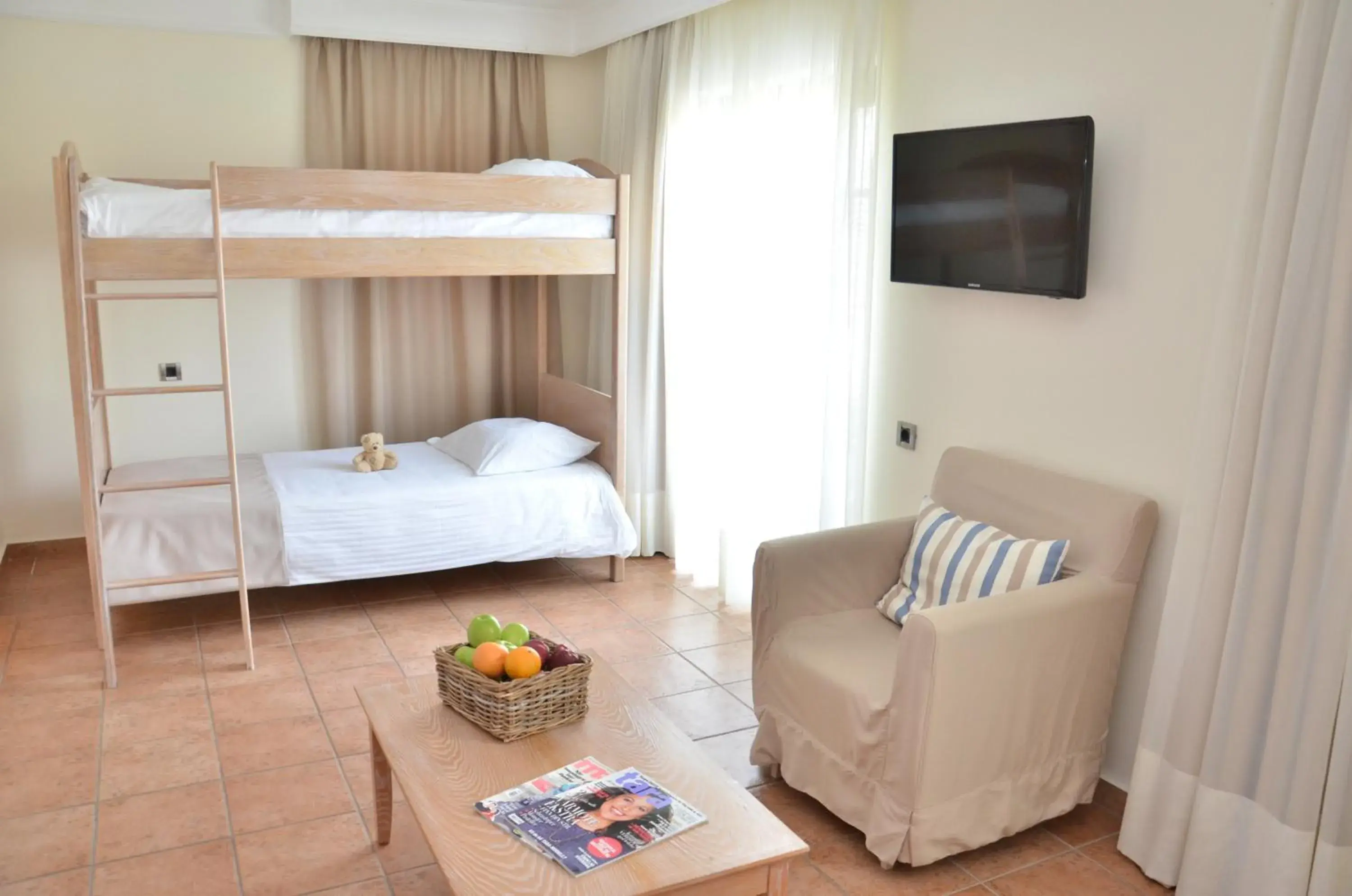 Double 4 Room Inland view (Bunk Beds) in Atlantica Marmari Beach Double 4 Room Inland view (Bunk Beds) in Atlantica Marmari Beach