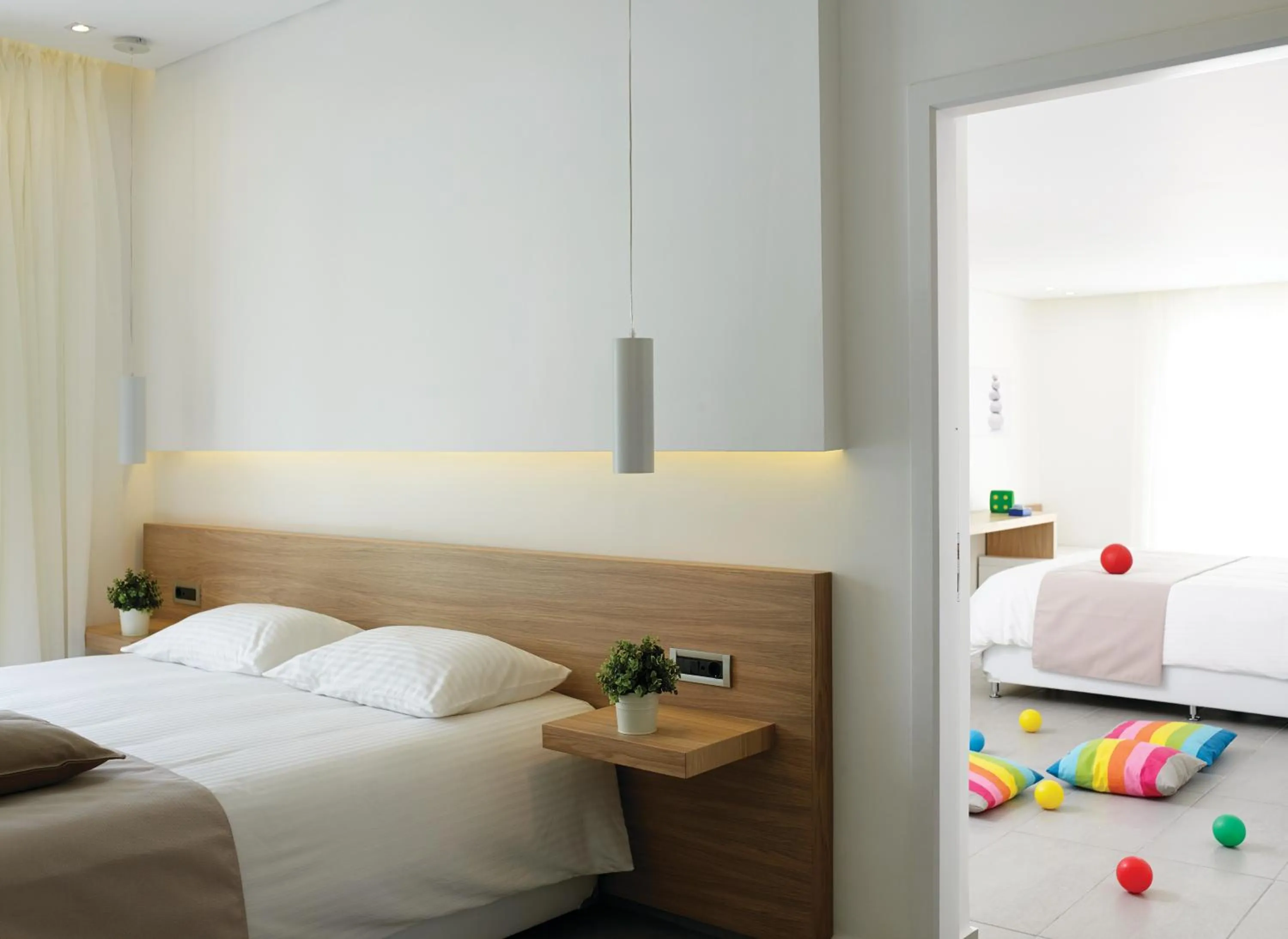 Bed in Atlantica Marmari Beach