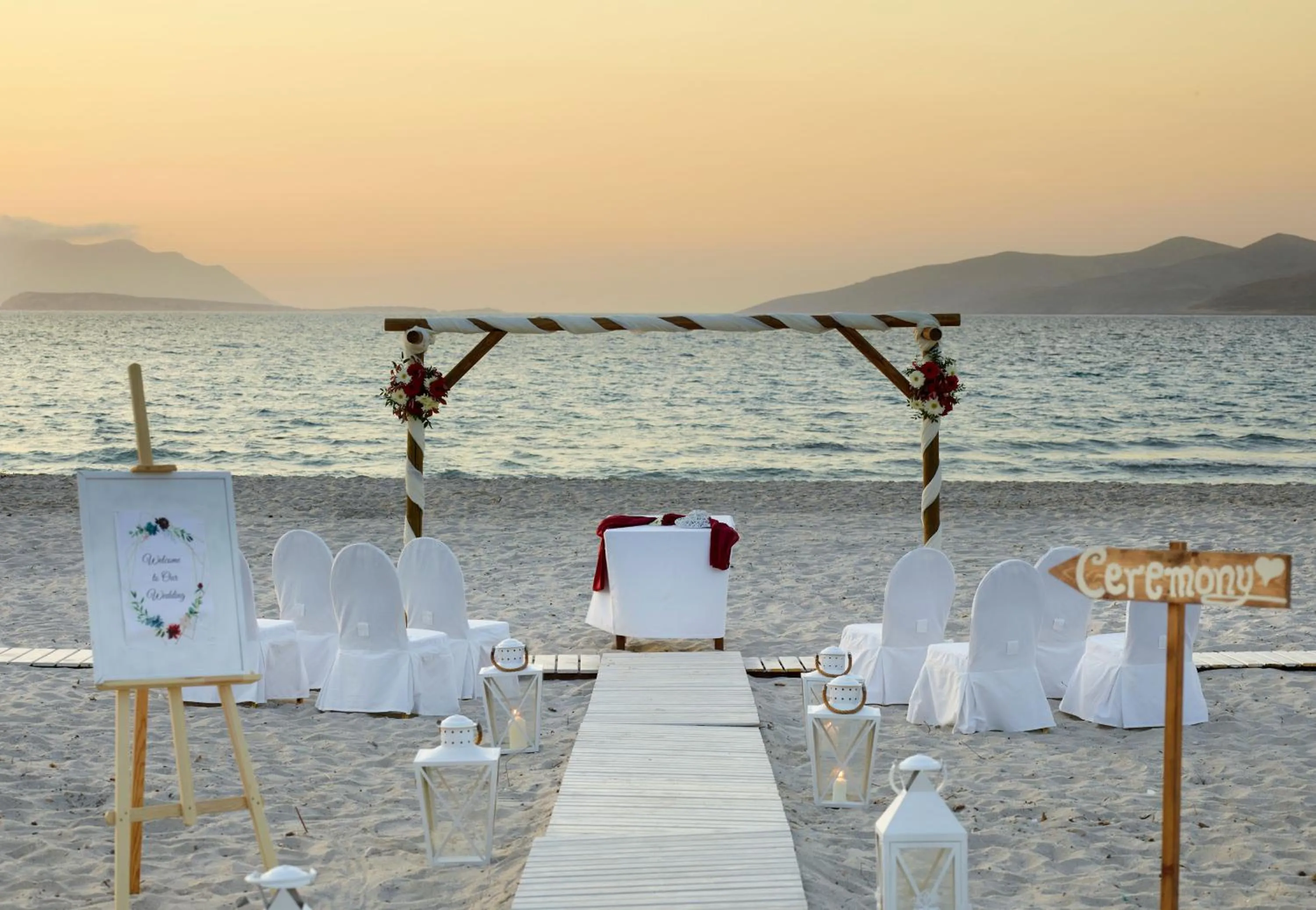 wedding in Atlantica Marmari Beach