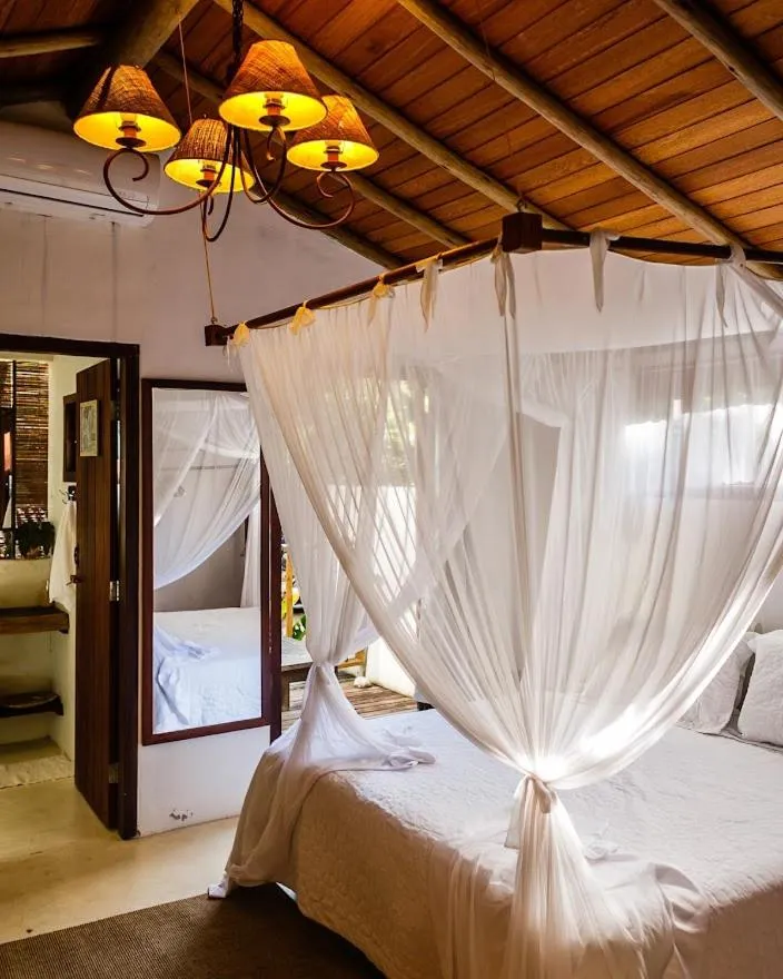 Bed in Pousada Sol da Manha QUADRADO