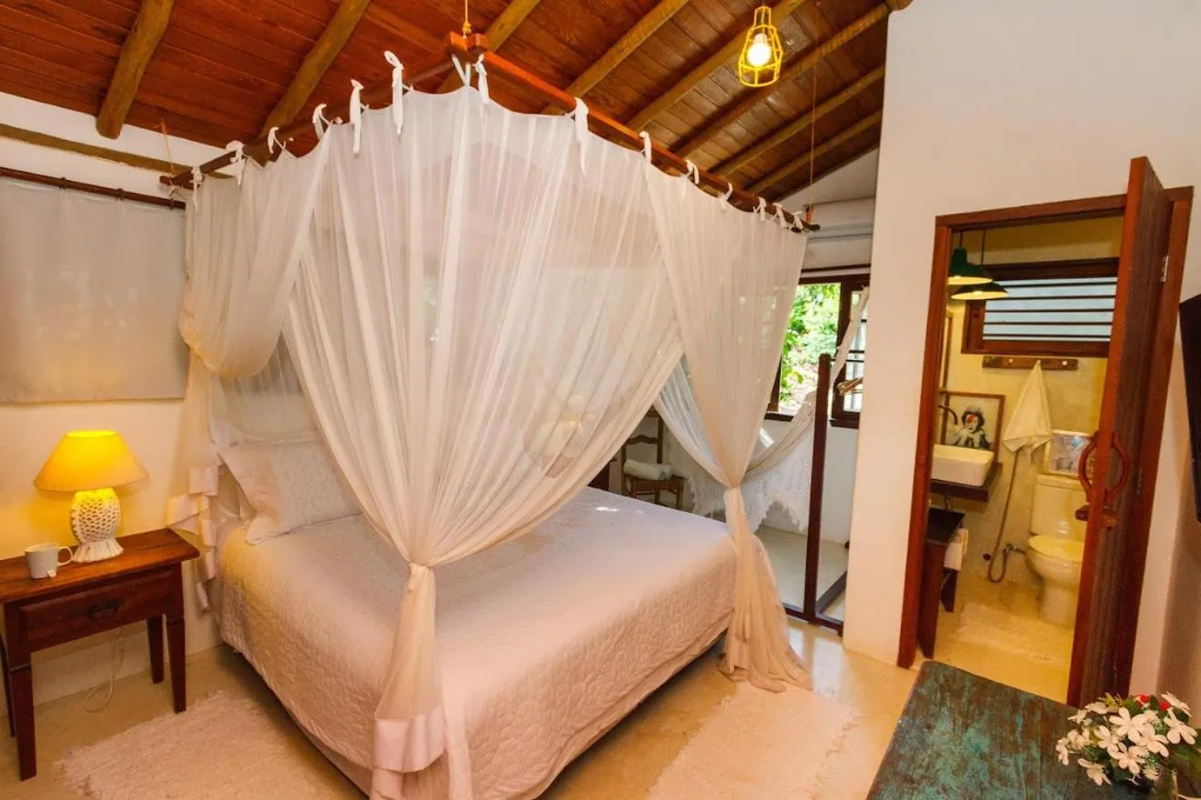 Bed in Pousada Sol da Manha QUADRADO