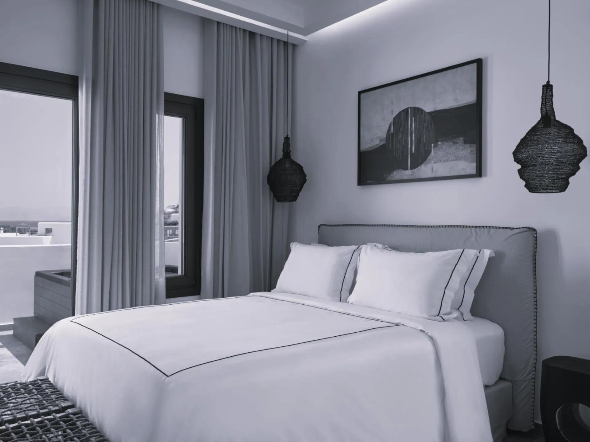 Bed in Kalea Mykonos