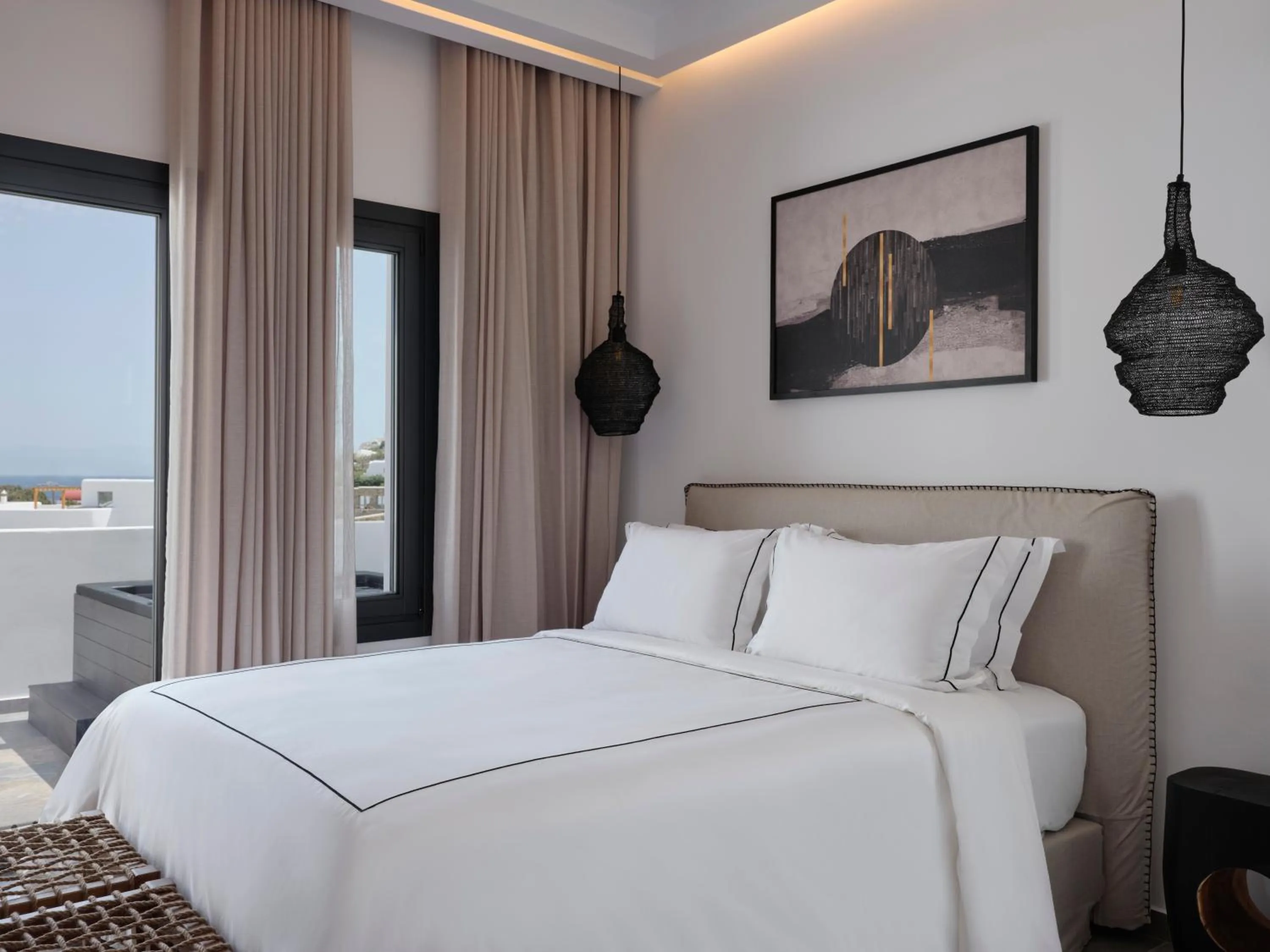 Bed in Kalea Mykonos