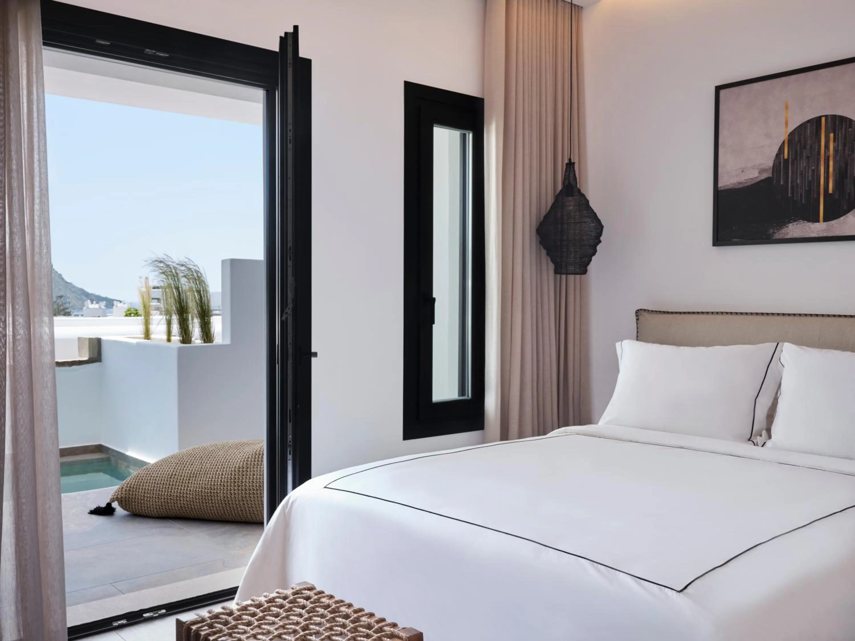 Bedroom, Bed in Kalea Mykonos