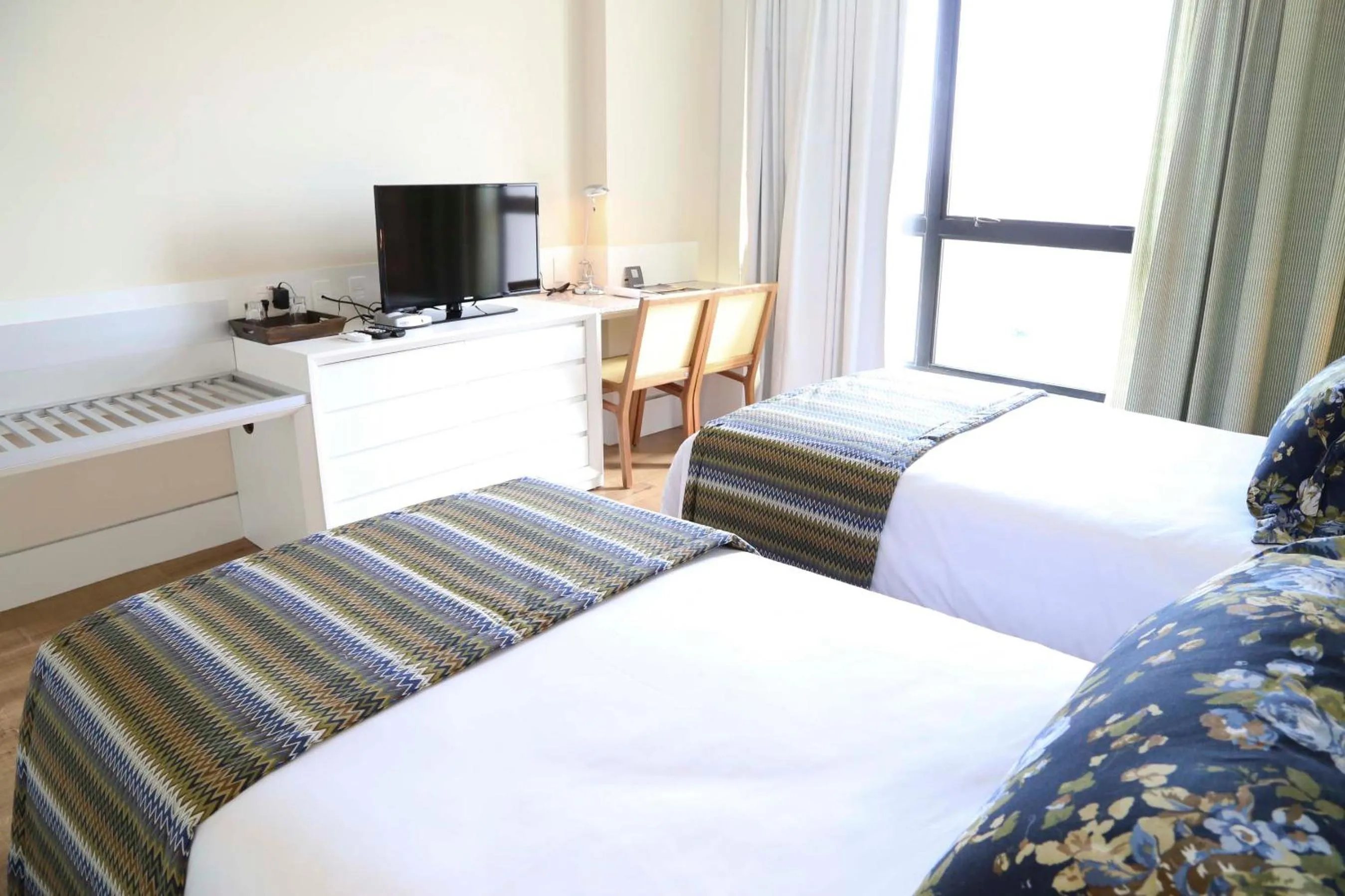 Bed in Vitória Hotel Convention Paulínia