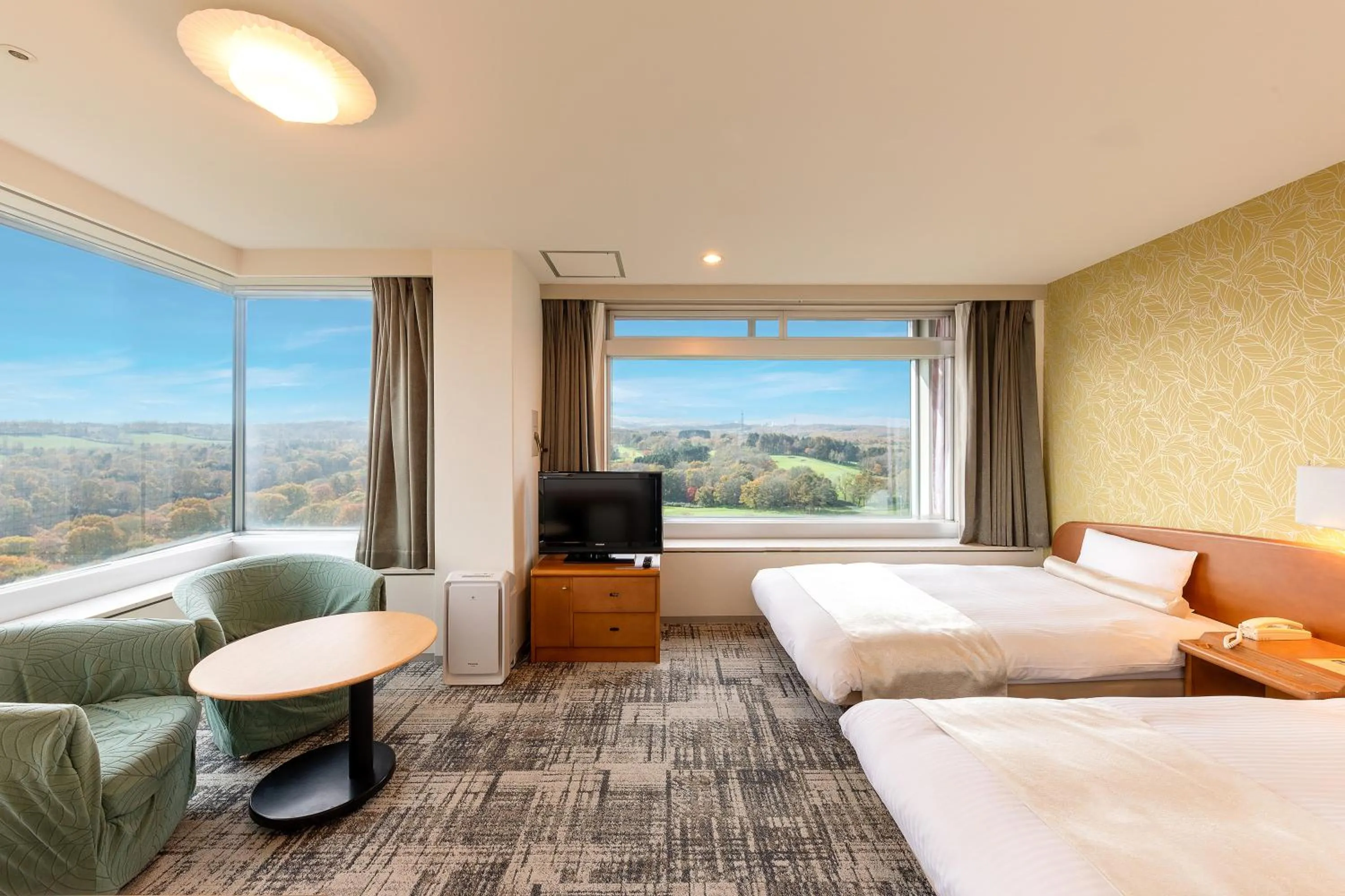 Photo of the whole room, Bed in Kitahiroshima Classe Hotel