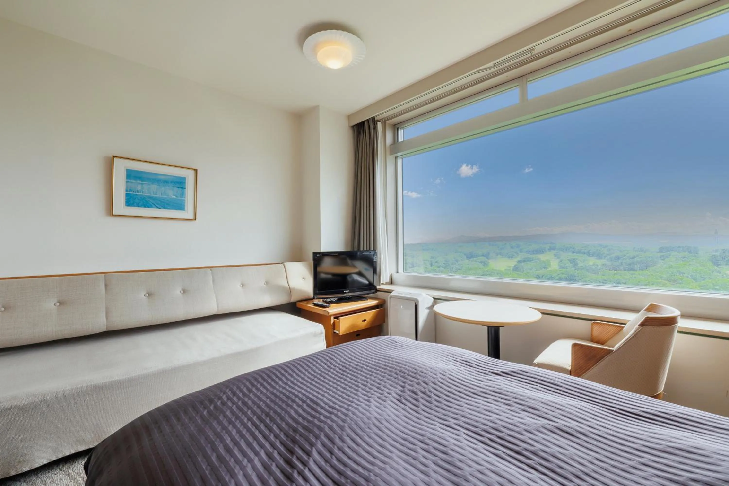 Photo of the whole room, Bed in Kitahiroshima Classe Hotel