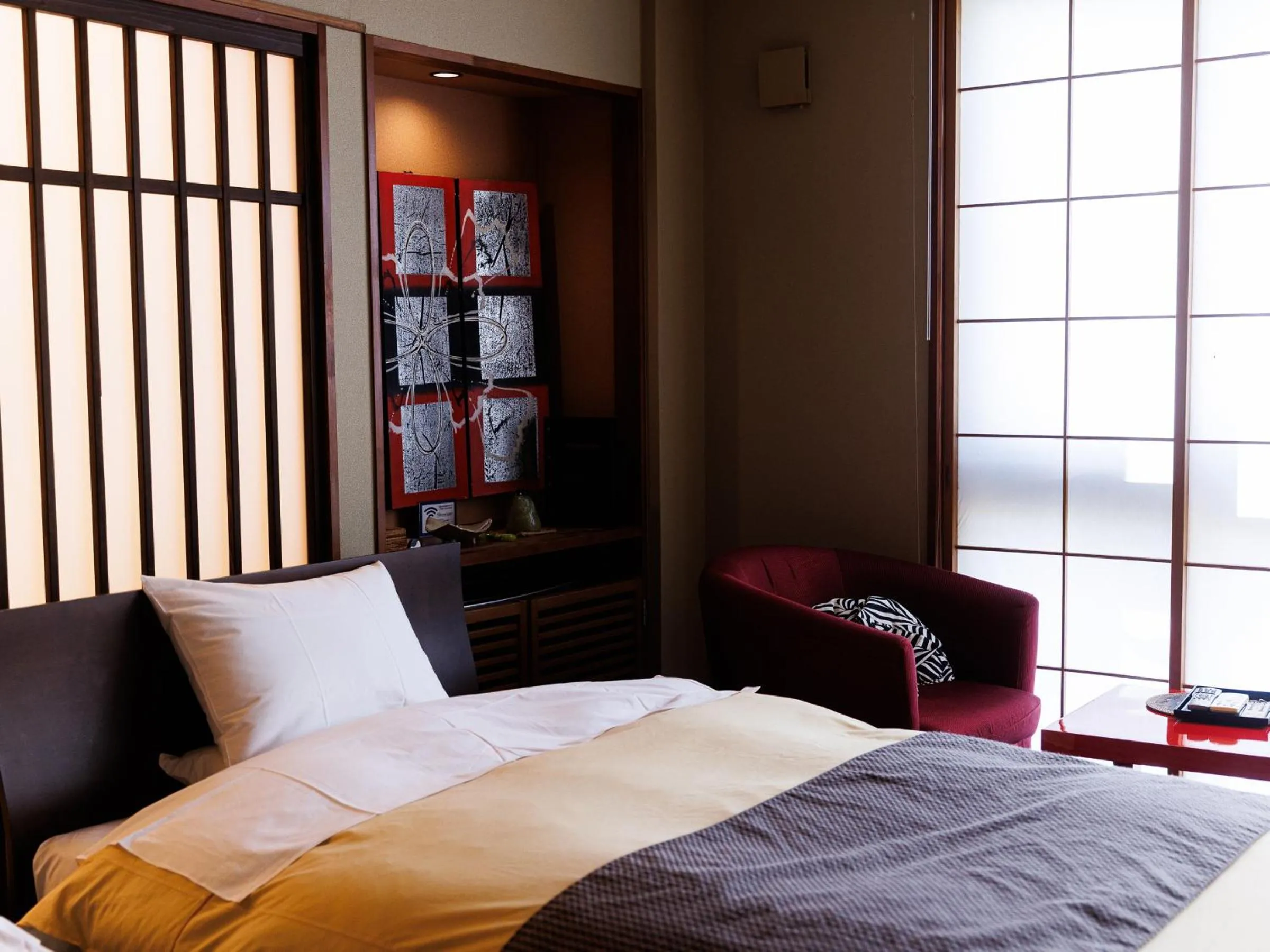 Bed in Yamayuri no Yado
