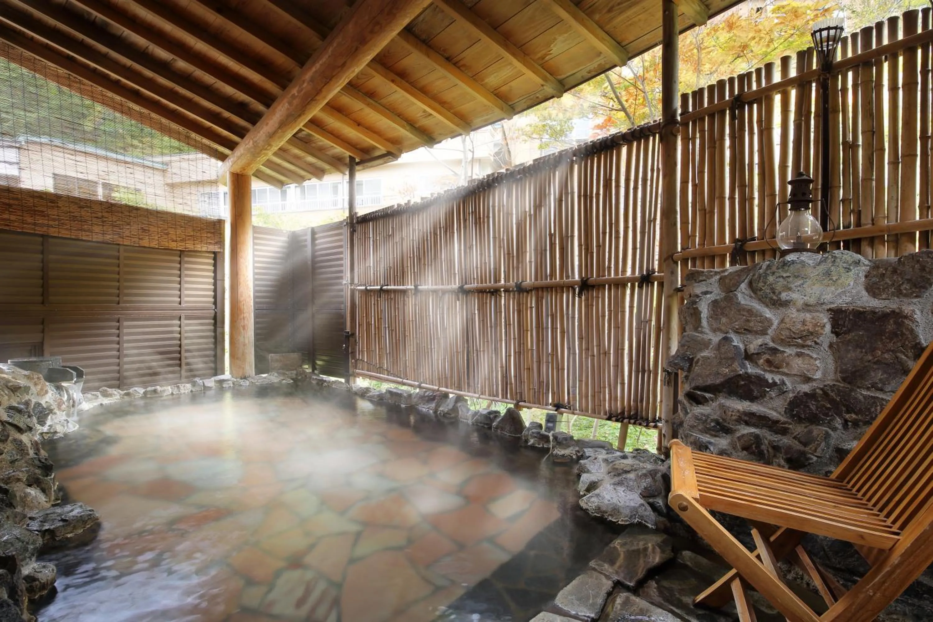 Hot Spring Bath in Yamayuri no Yado