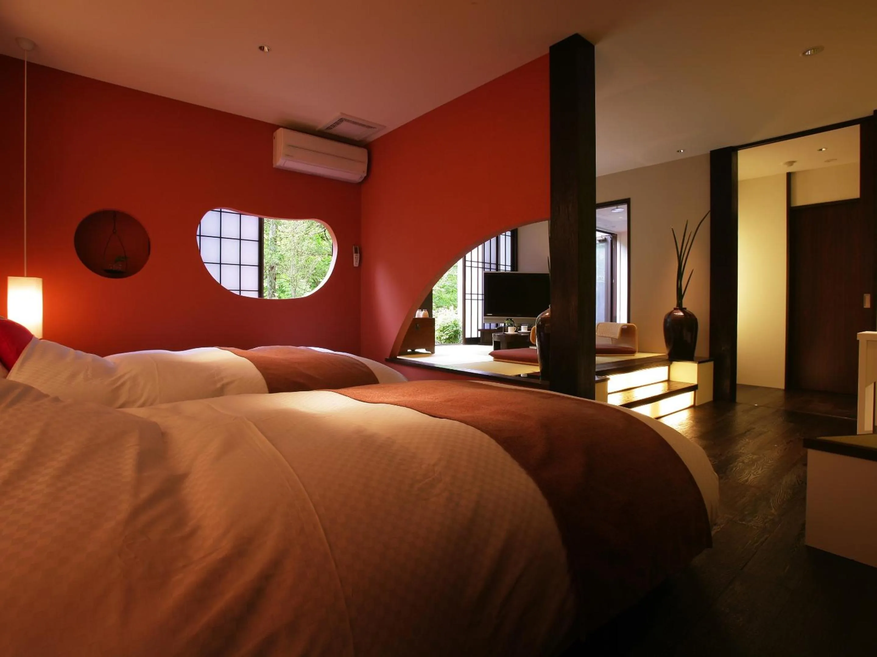 Photo of the whole room, Bed in Yamayuri no Yado