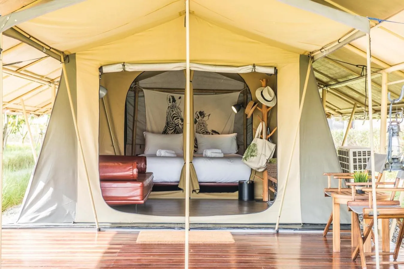 Balcony/Terrace in Lala Mukha Tented Resort Khao Yai