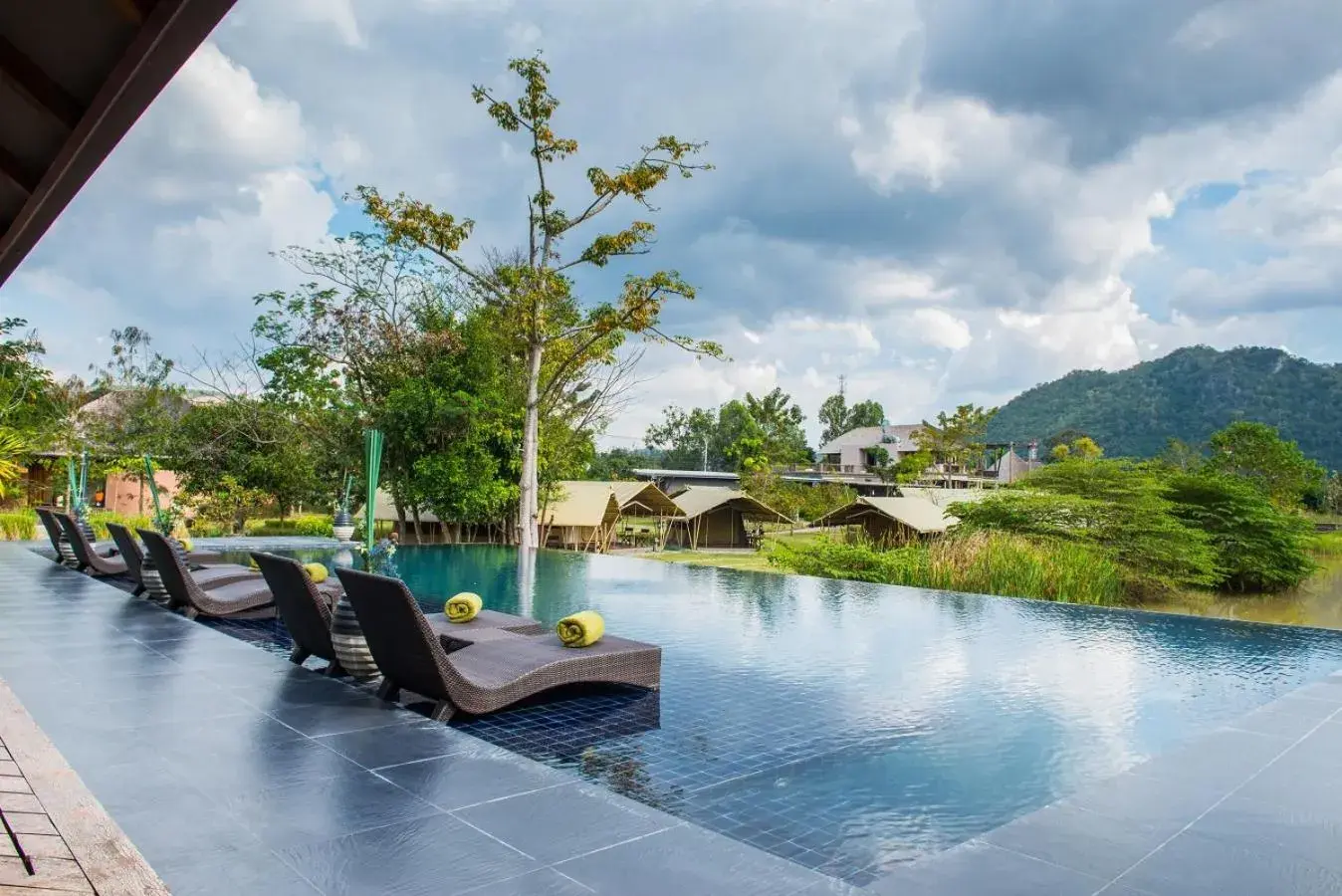 Lake view in Lala Mukha Tented Resort Khao Yai Lake view in Lala Mukha Tented Resort Khao Yai