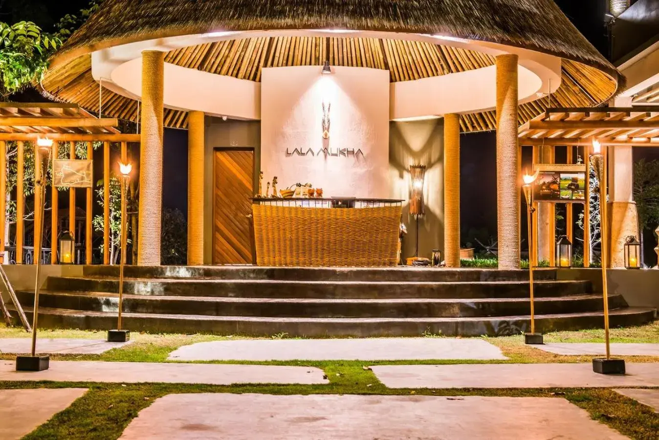 Facade/entrance in Lala Mukha Tented Resort Khao Yai Facade/entrance in Lala Mukha Tented Resort Khao Yai