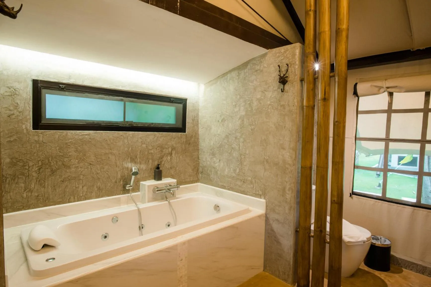 Bathroom in Lala Mukha Tented Resort Khao Yai