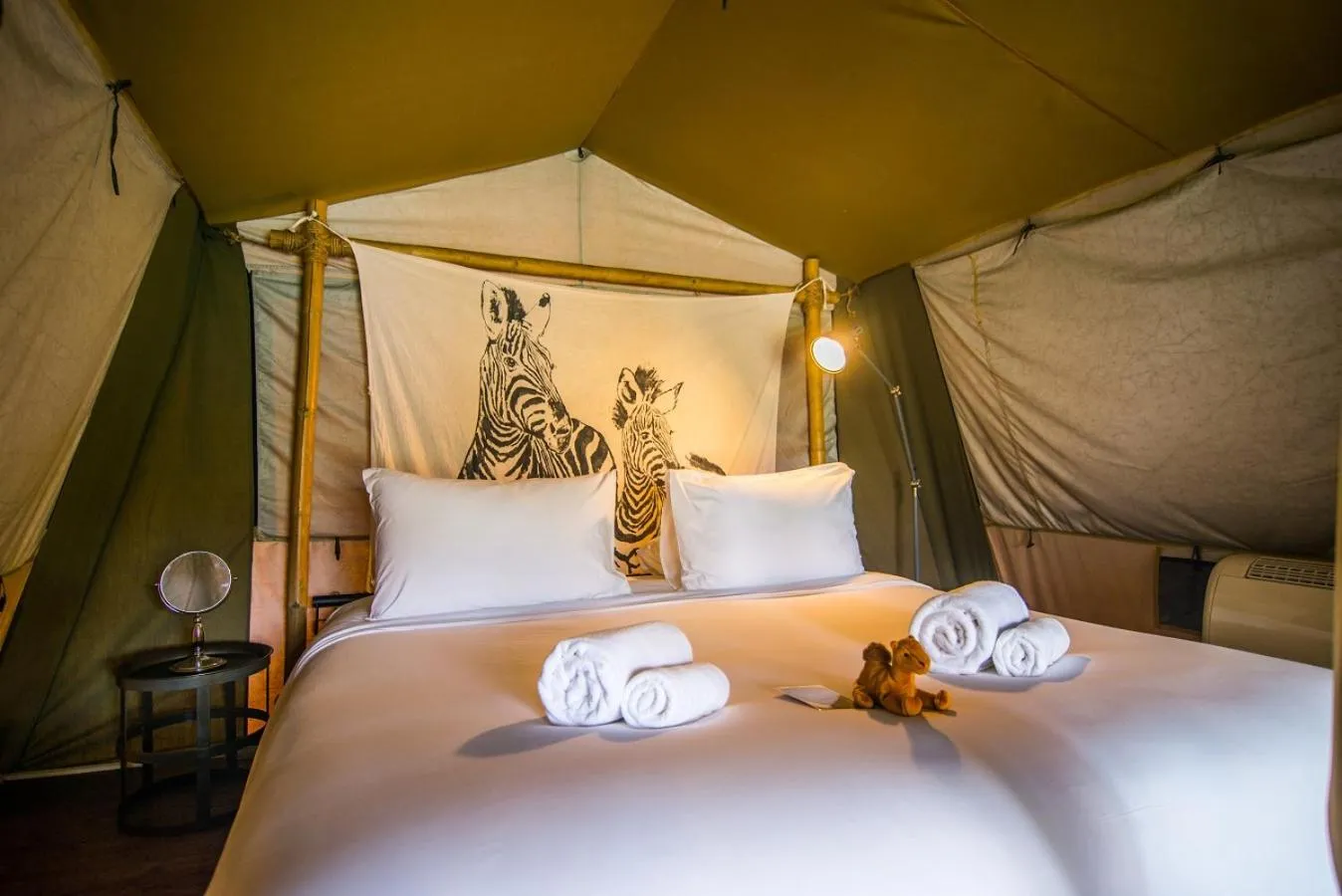 Photo of the whole room, Bed in Lala Mukha Tented Resort Khao Yai