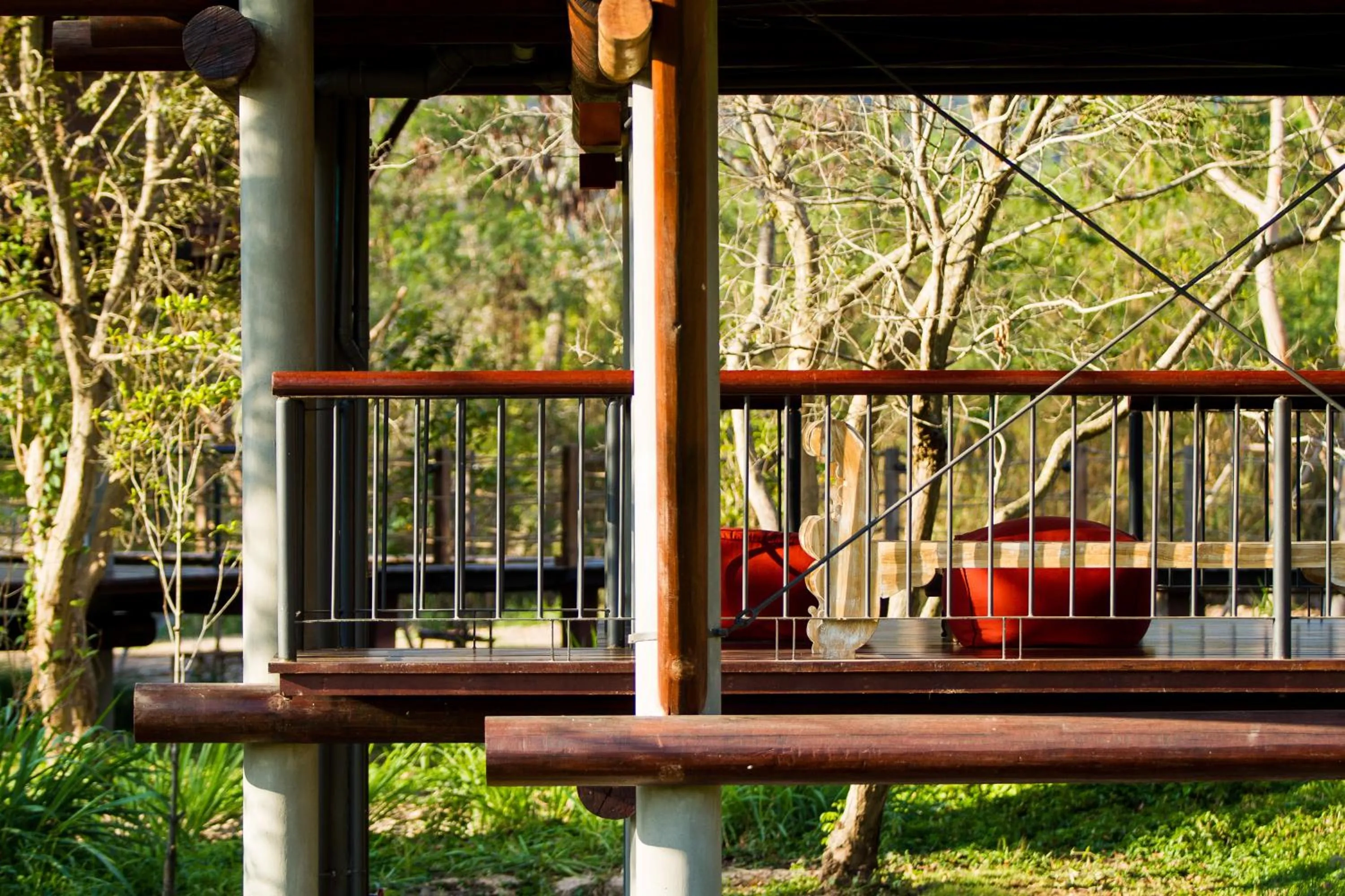 Balcony/Terrace in Lala Mukha Tented Resort Khao Yai