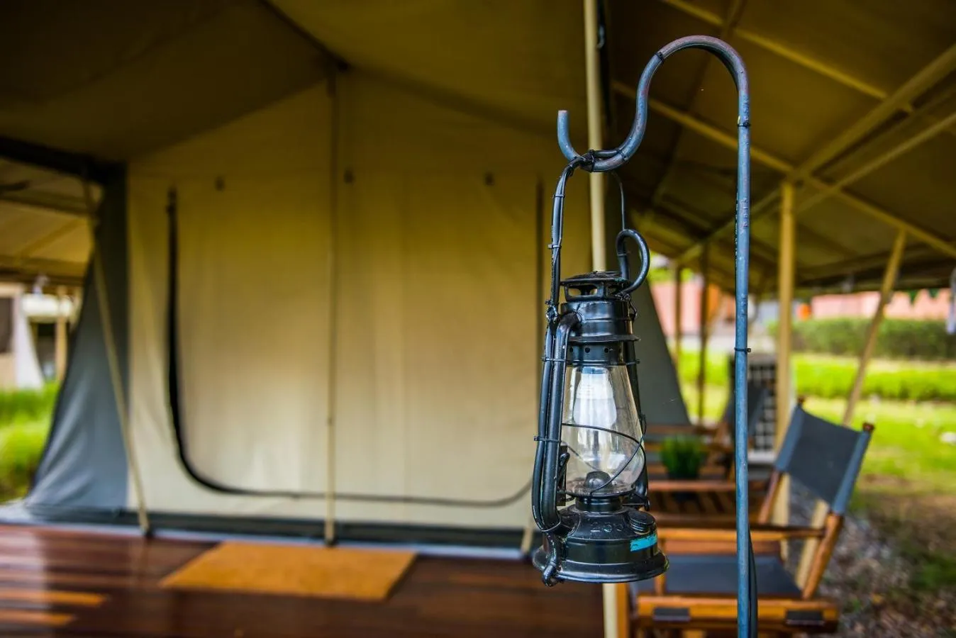 Balcony/Terrace in Lala Mukha Tented Resort Khao Yai