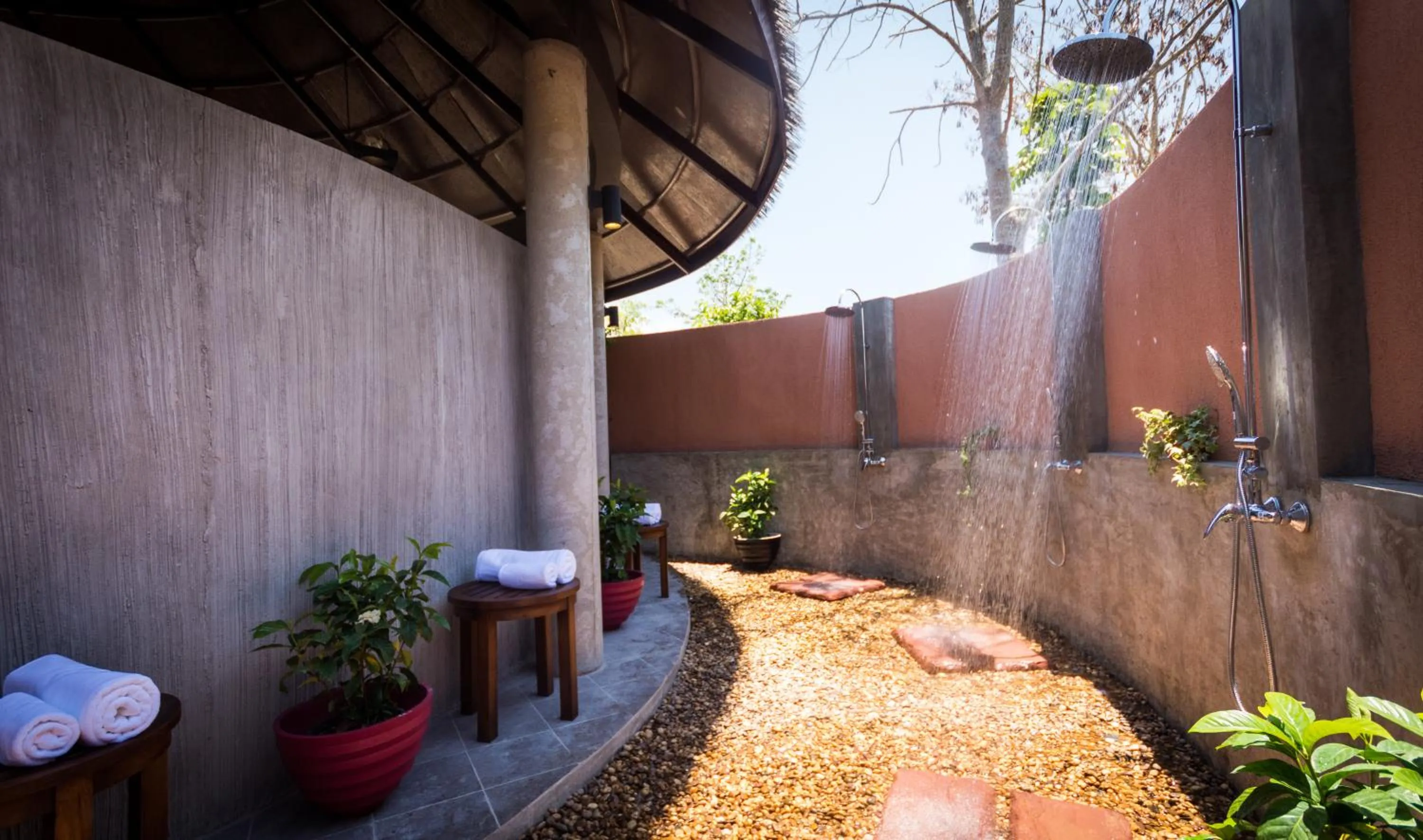 Bathroom in Lala Mukha Tented Resort Khao Yai