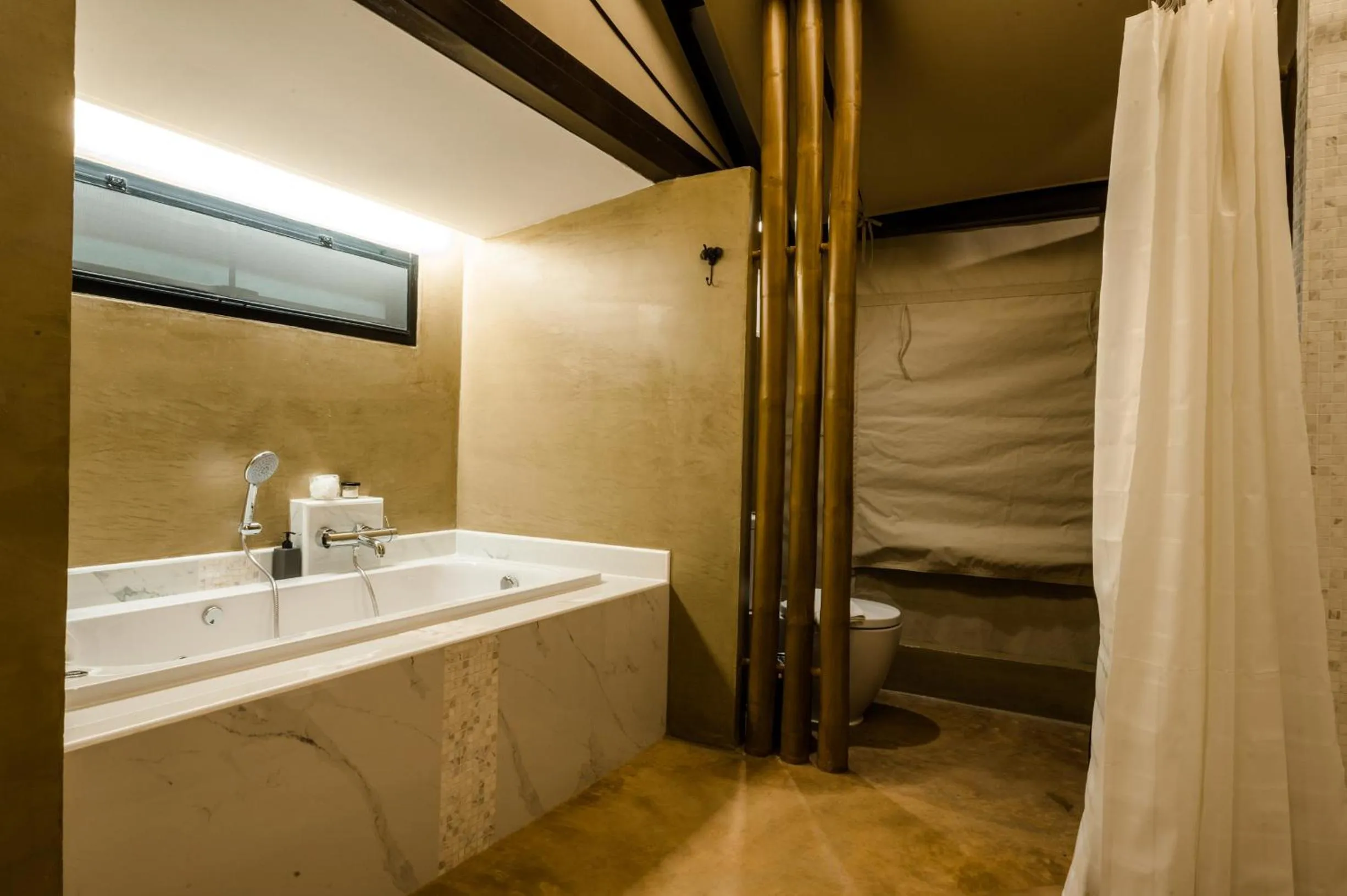 Bathroom in Lala Mukha Tented Resort Khao Yai